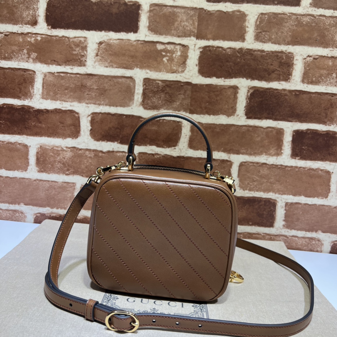 Bagsaaa Gvc*1 Blondie Top Handle Bag 744434 Brown - 17x15x9 cm