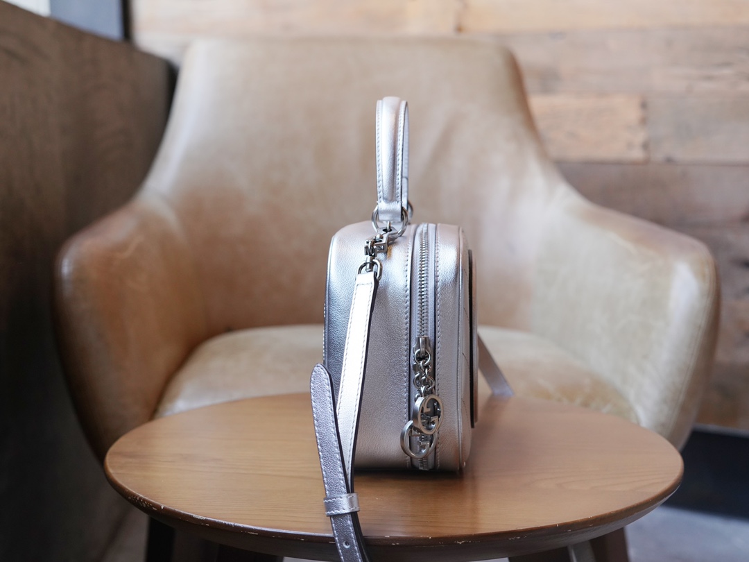 Bagsaaa Gvc*1 Blondie Top Handle Bag 744434 Silver - 17x15x9 cm