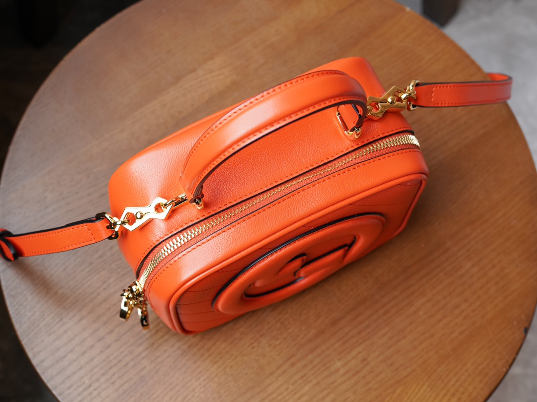 Bagsaaa Gvc*1 Blondie Top Handle Bag 744434 Orange - 17x15x9 cm