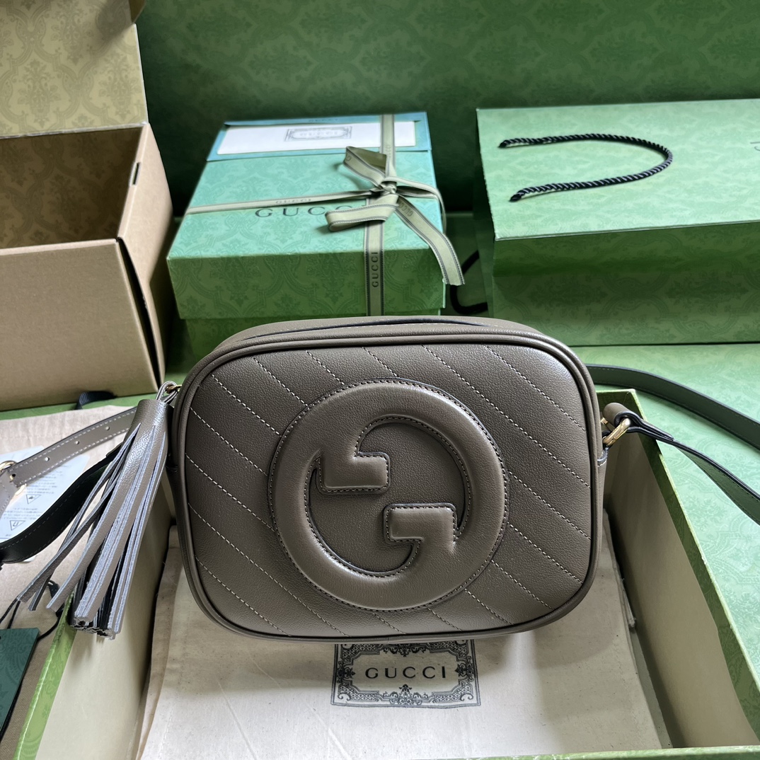 Bagsaaa Gvc*1 Blondie Small Shoulder Bag ‎742360 Dark Gray - 21*15.5*5cm