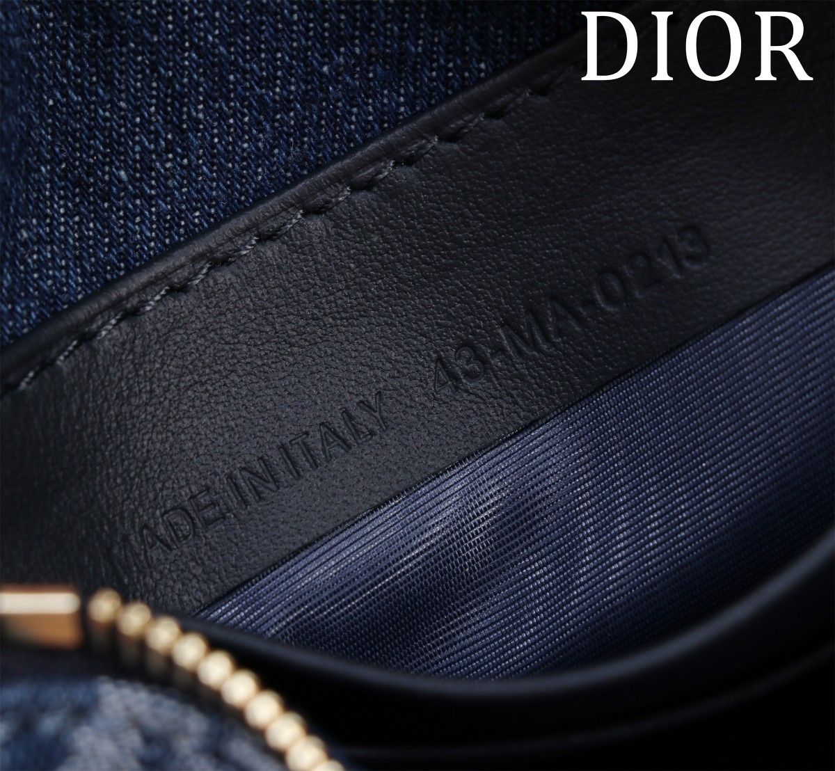 Bagsaaa D10rstar Callisto Bag Blue Denim D10r Oblique Jacquard - 20 x 14 x 4 cm