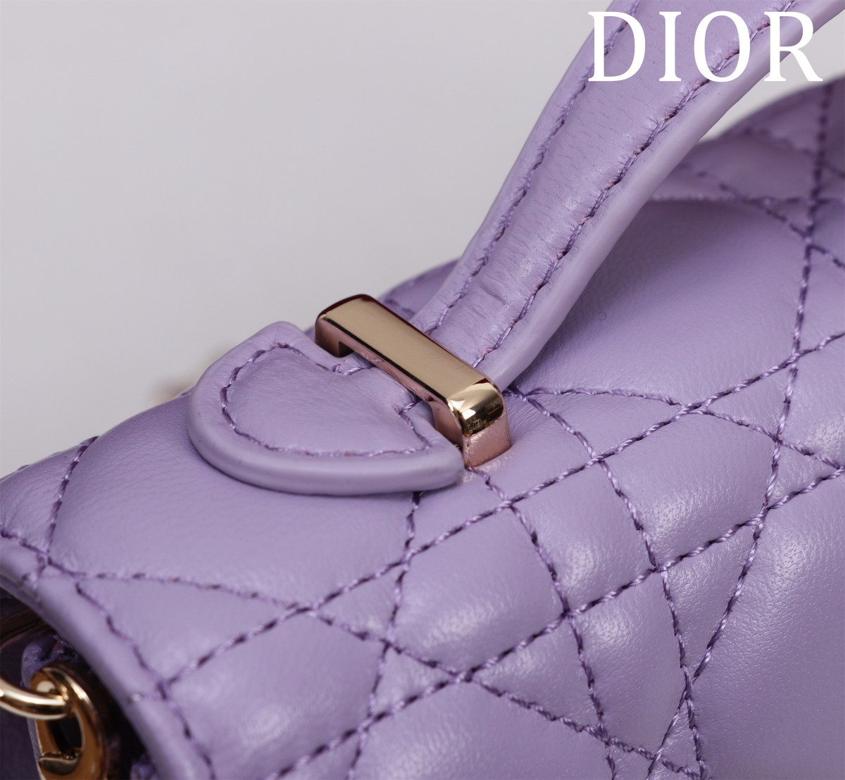 Bagsaaa My D10r Mini Bag Purple Cannage Lambskin - 21 x 11.5 x 4.5 cm