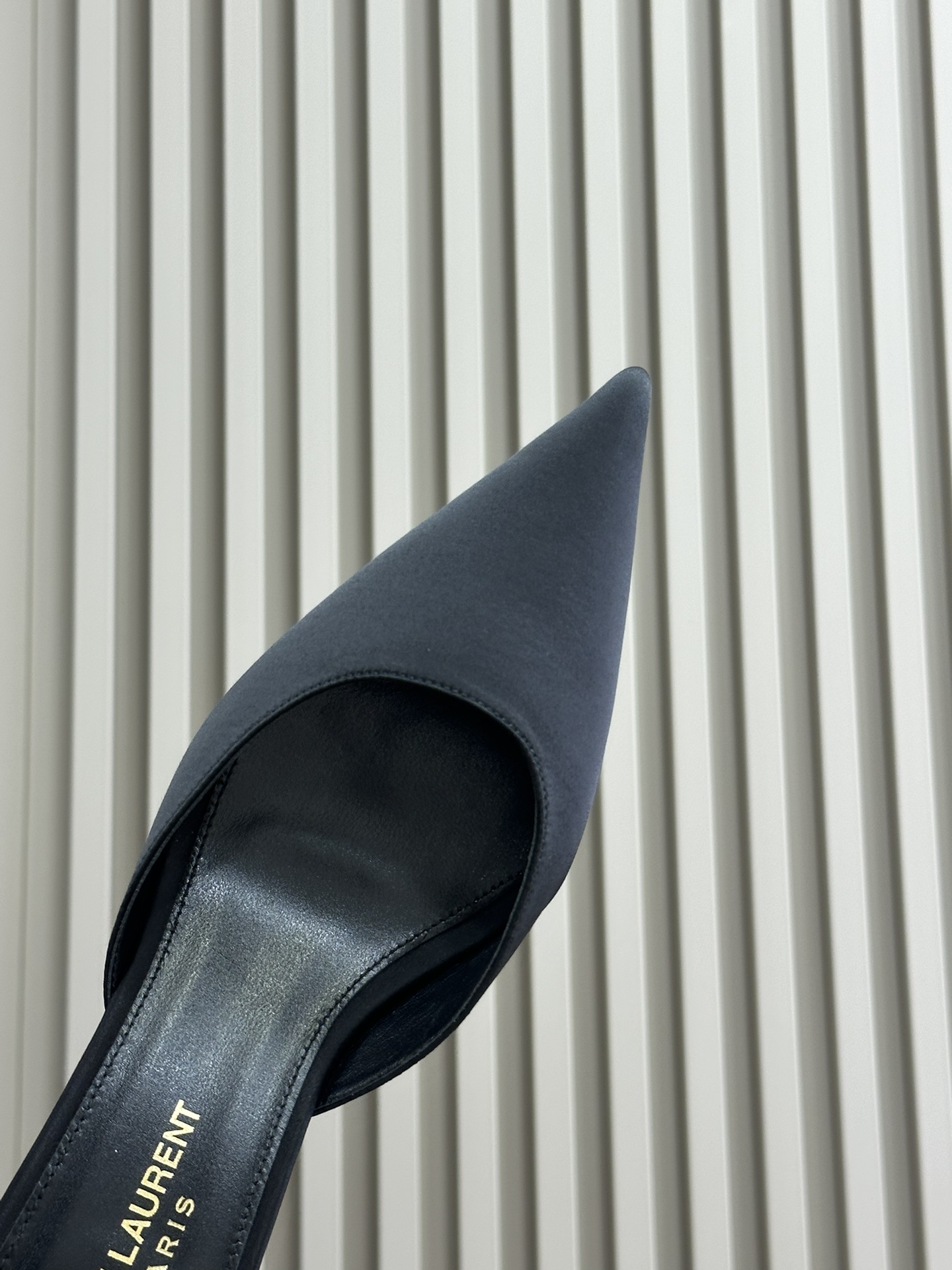 Bagsaaa Y51 Barbara Mules In Satin Crepe Black 5.5 cm