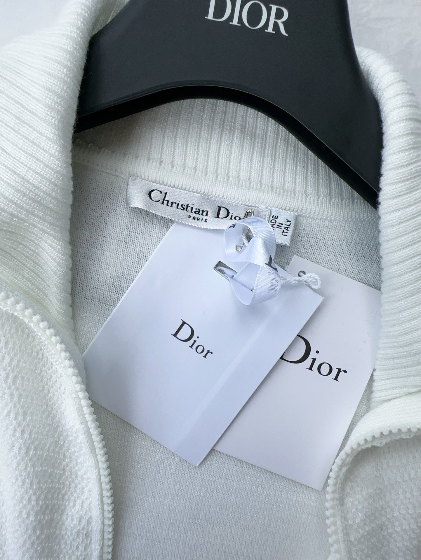Bagsaaa D10riviera Cropped Jacket with Stand Collar White Technical Knit