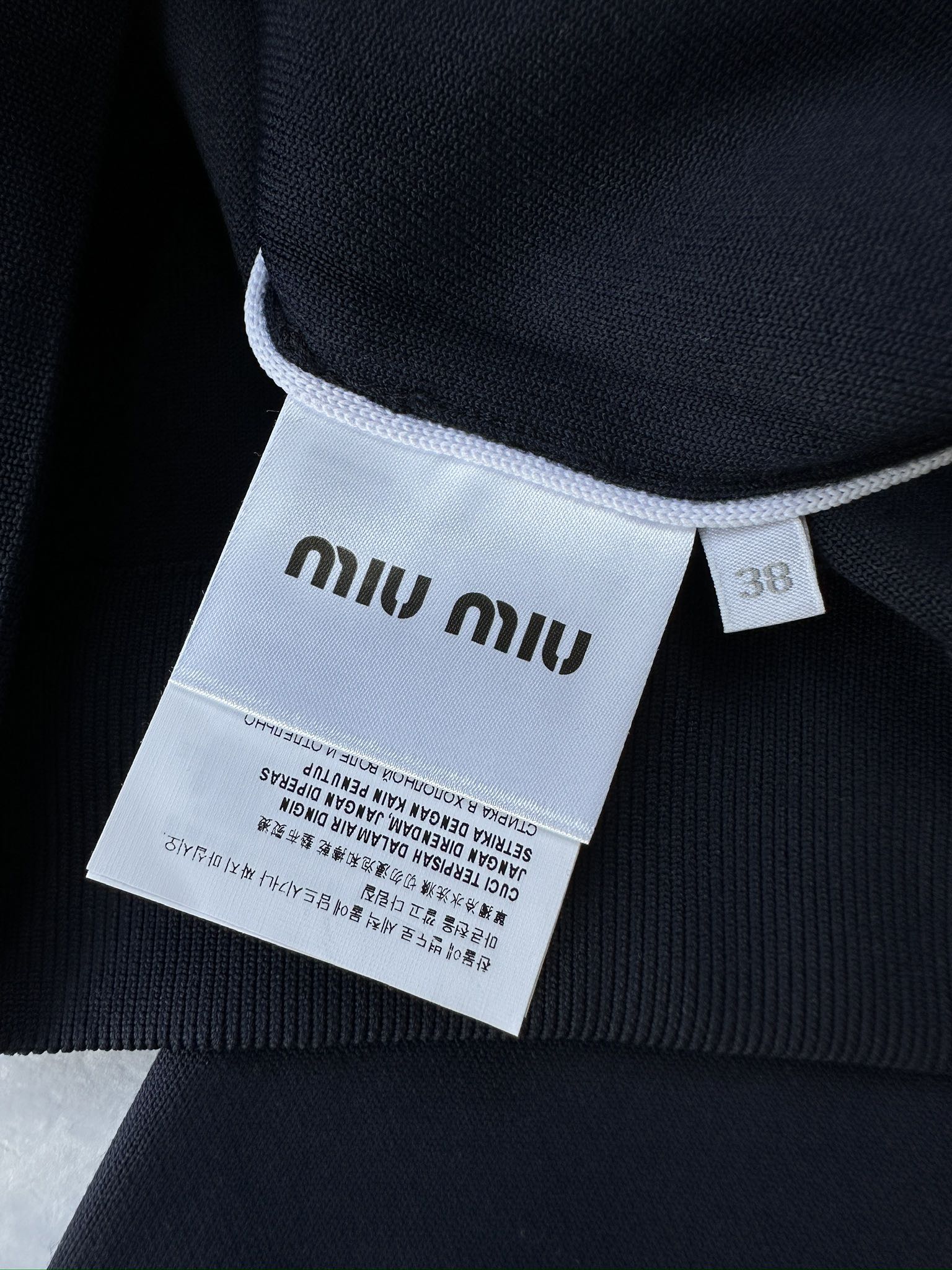Bagsaaa M1um1u Nylon Sweatshirt Navy