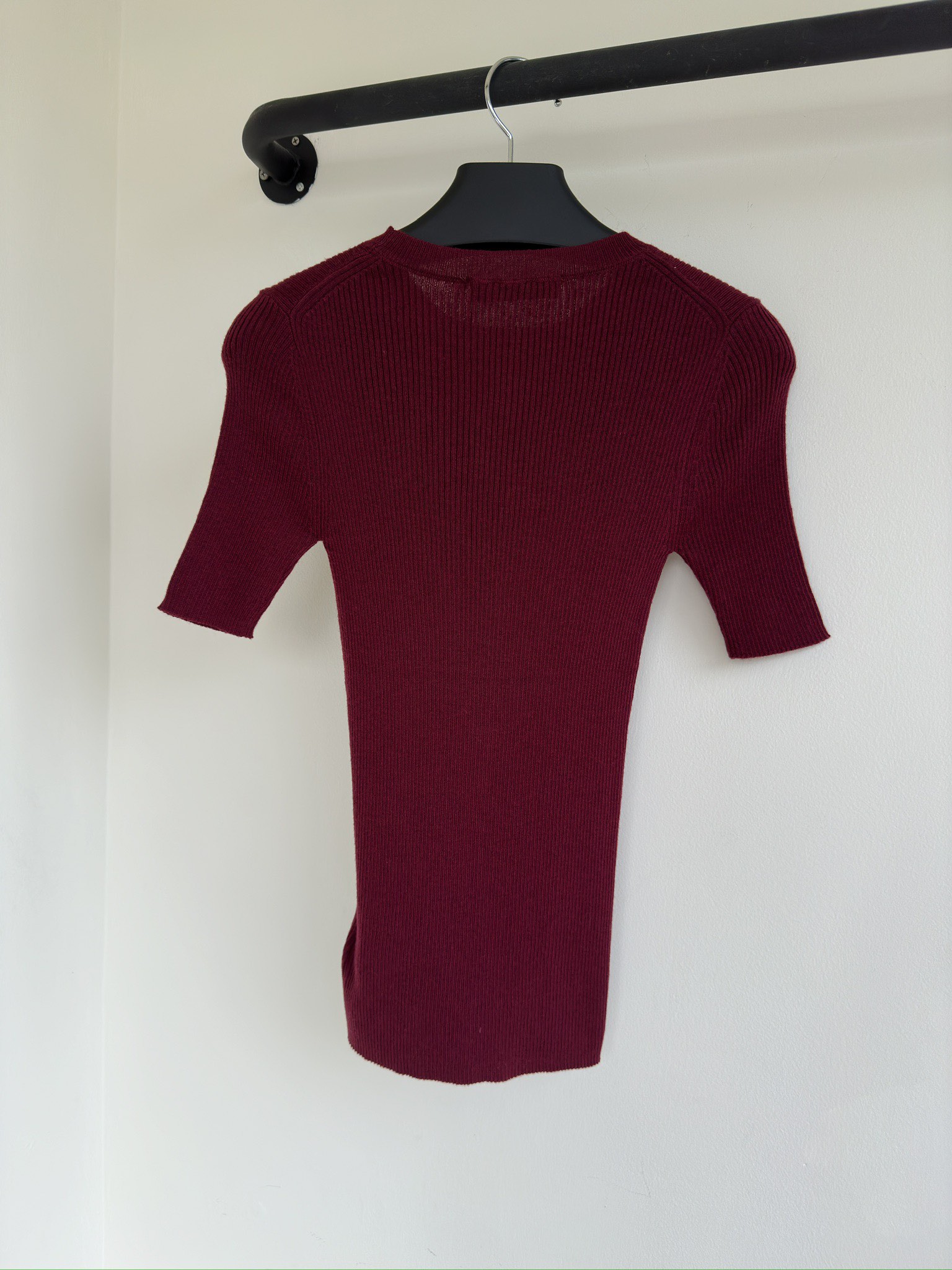Bagsaaa Pra*a Silk Crew-neck Sweater With Logo Red
