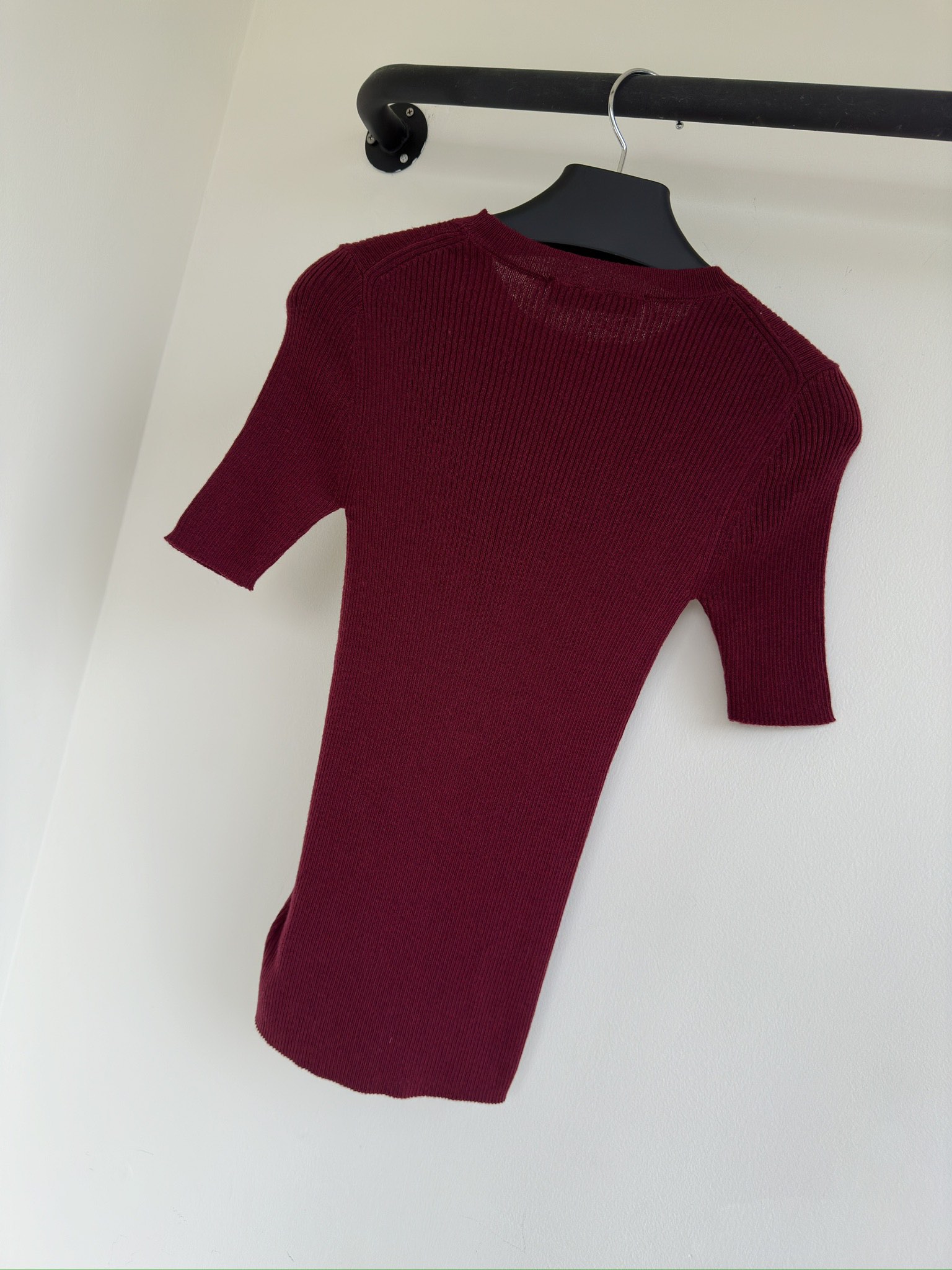 Bagsaaa Pra*a Silk Crew-neck Sweater With Logo Red