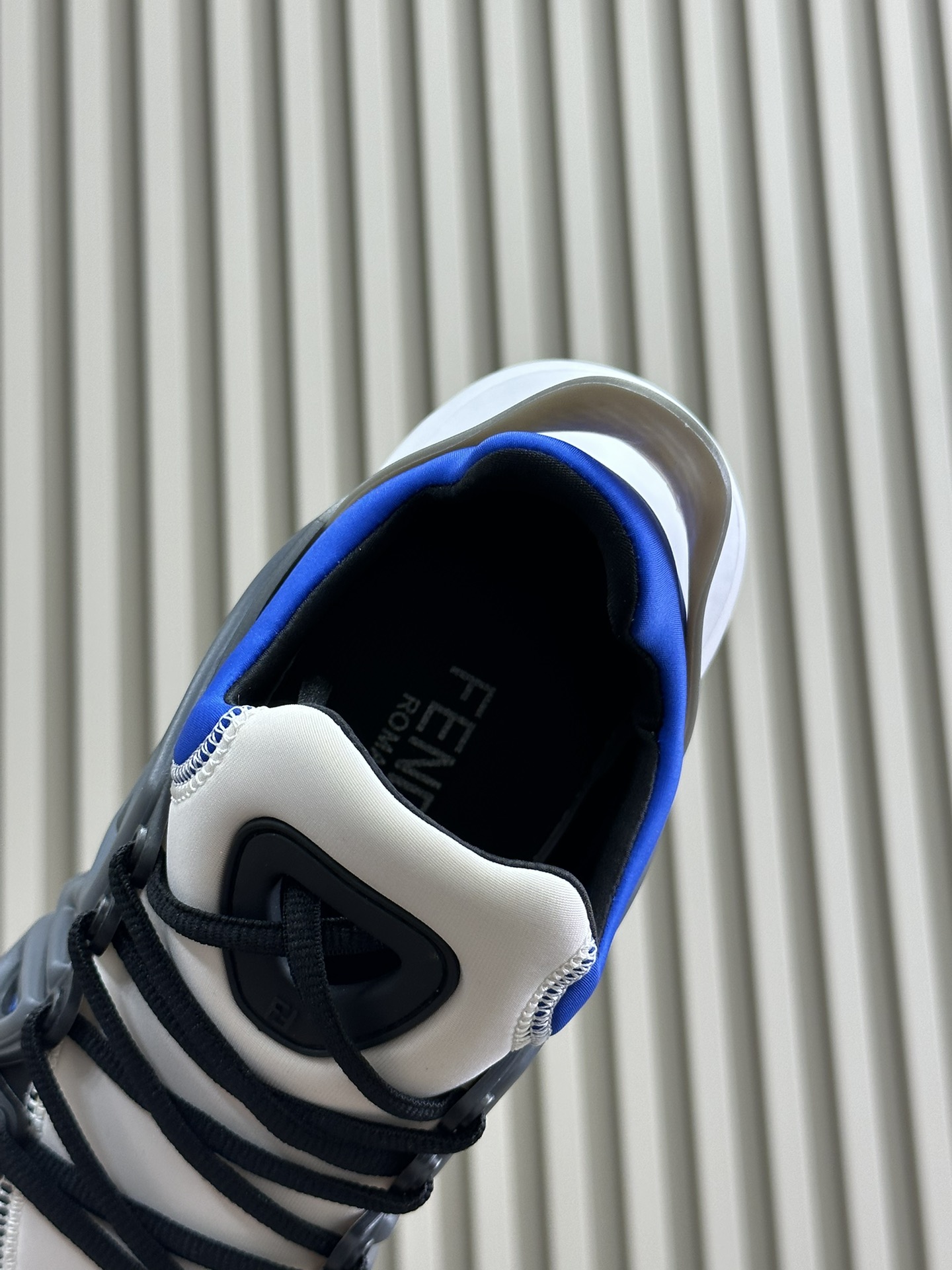 Bagsaaa F**di Tag Sneakers Blue Technical Mesh Running Sneakers