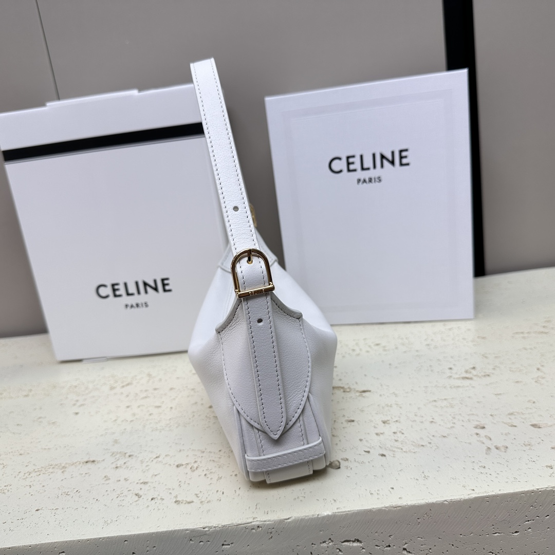 Bagsaaa Mini Romy In S*pple Calfskin White - 19 X 14 X 5 CM
