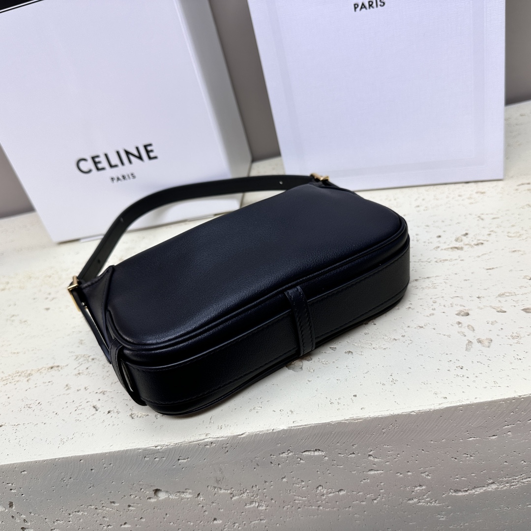 Bagsaaa Mini Romy In S*pple Calfskin Black - 19 X 14 X 5 CM