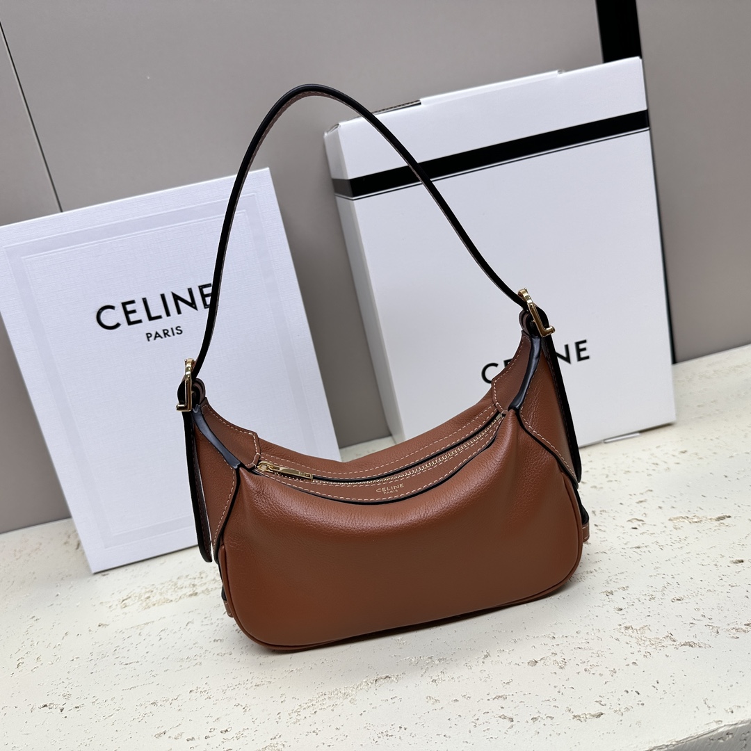 Bagsaaa Mini Romy In S*pple Calfskin Brown - 19 X 14 X 5 CM
