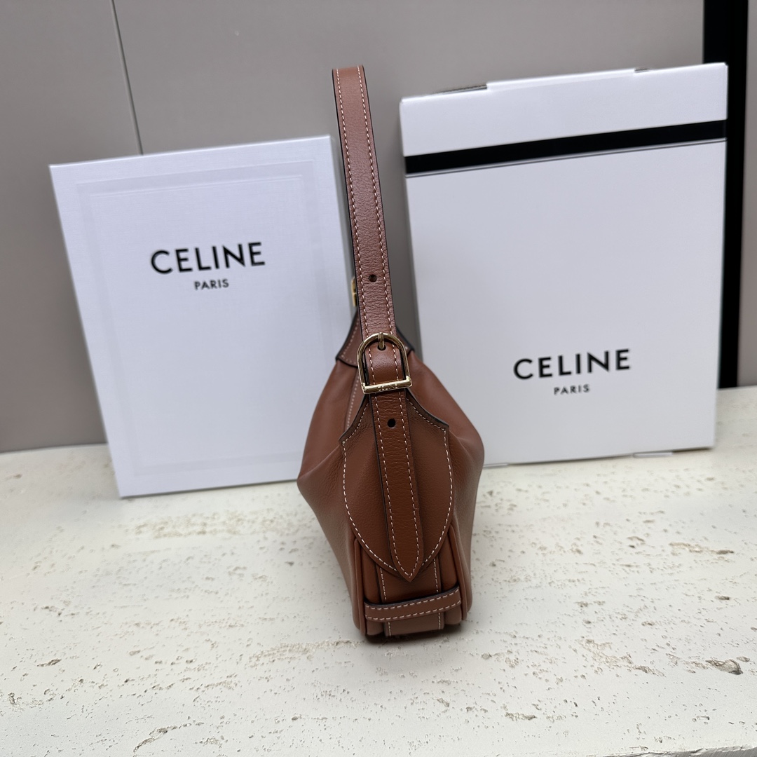 Bagsaaa Mini Romy In S*pple Calfskin Brown - 19 X 14 X 5 CM