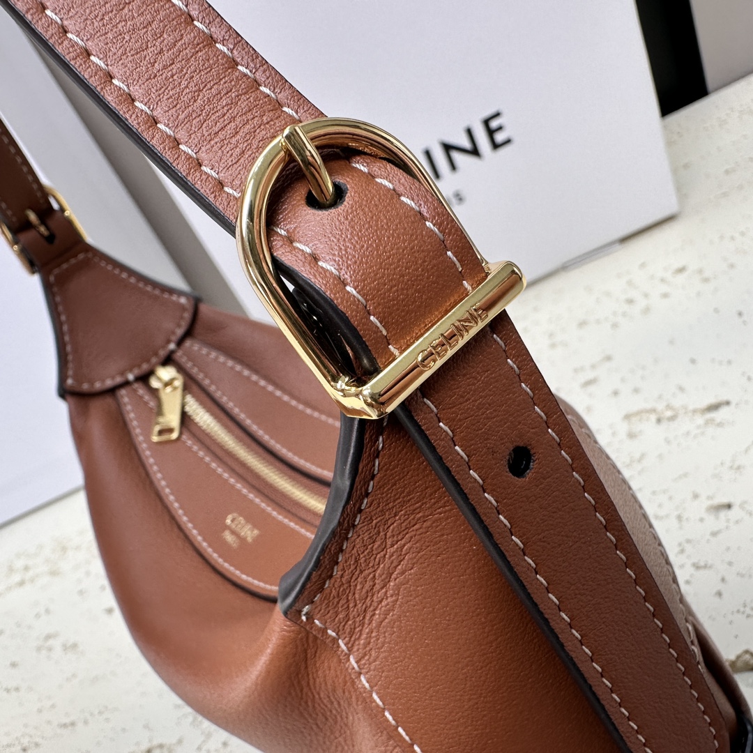 Bagsaaa Mini Romy In S*pple Calfskin Brown - 19 X 14 X 5 CM