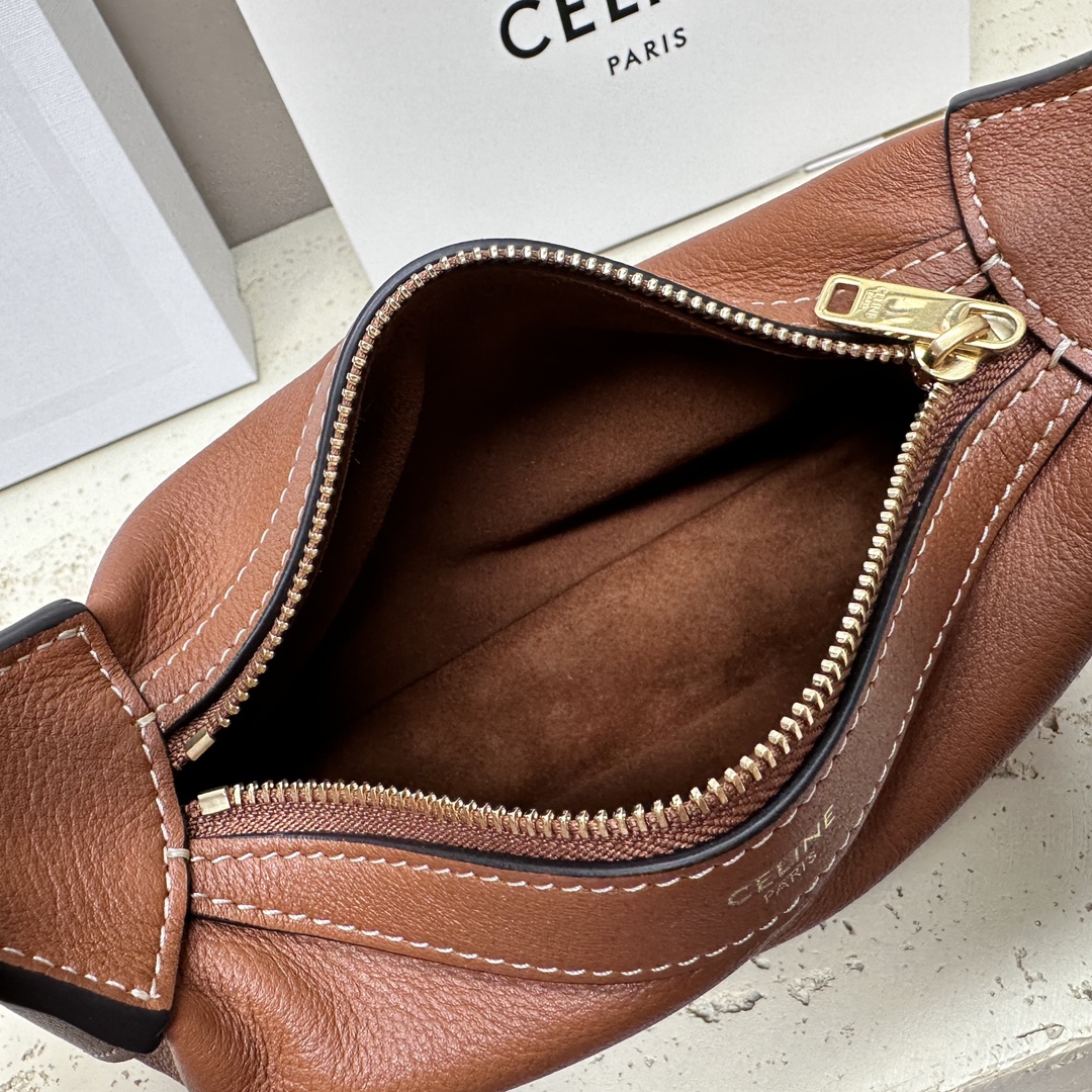 Bagsaaa Mini Romy In S*pple Calfskin Brown - 19 X 14 X 5 CM