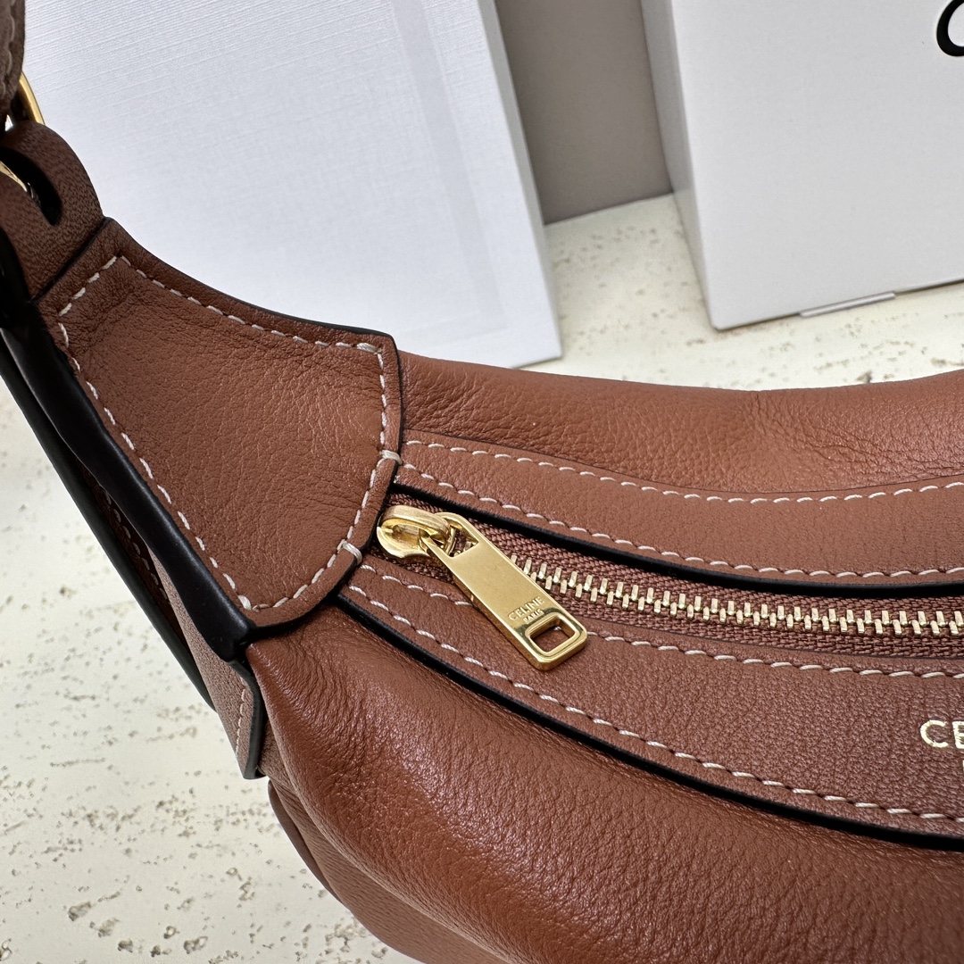 Bagsaaa Mini Romy In S*pple Calfskin Brown - 19 X 14 X 5 CM