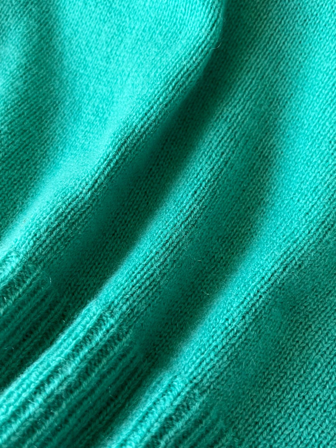 Bagsaaa D10riviera Short-Sleeved Sweater Aquamarina Cashmere Knit