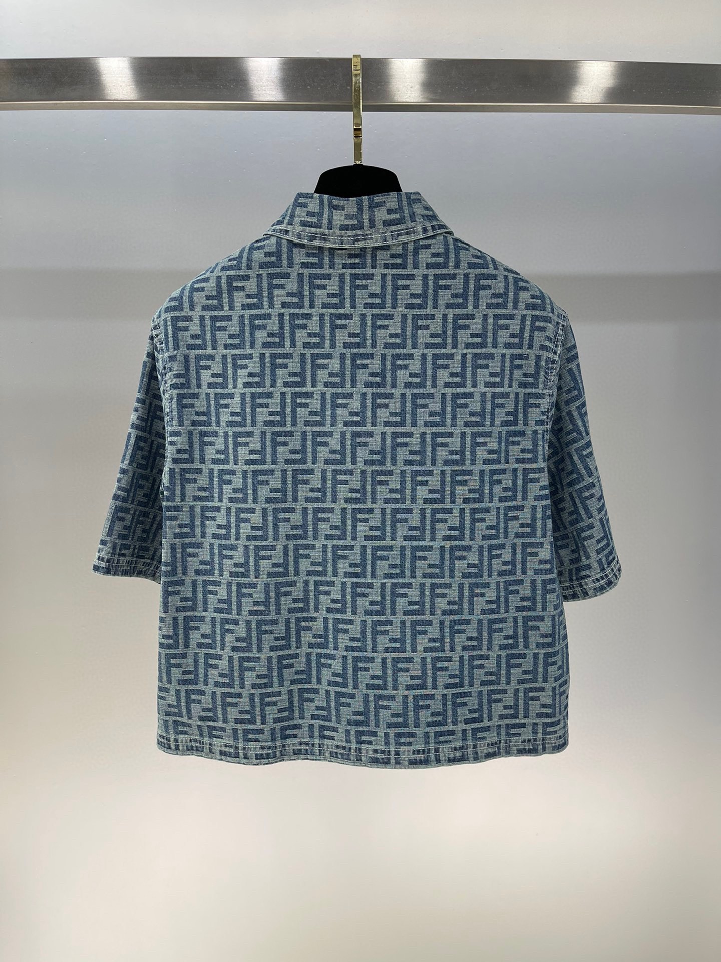 Bagsaaa F**di Jacket Light blue FF denim jacket