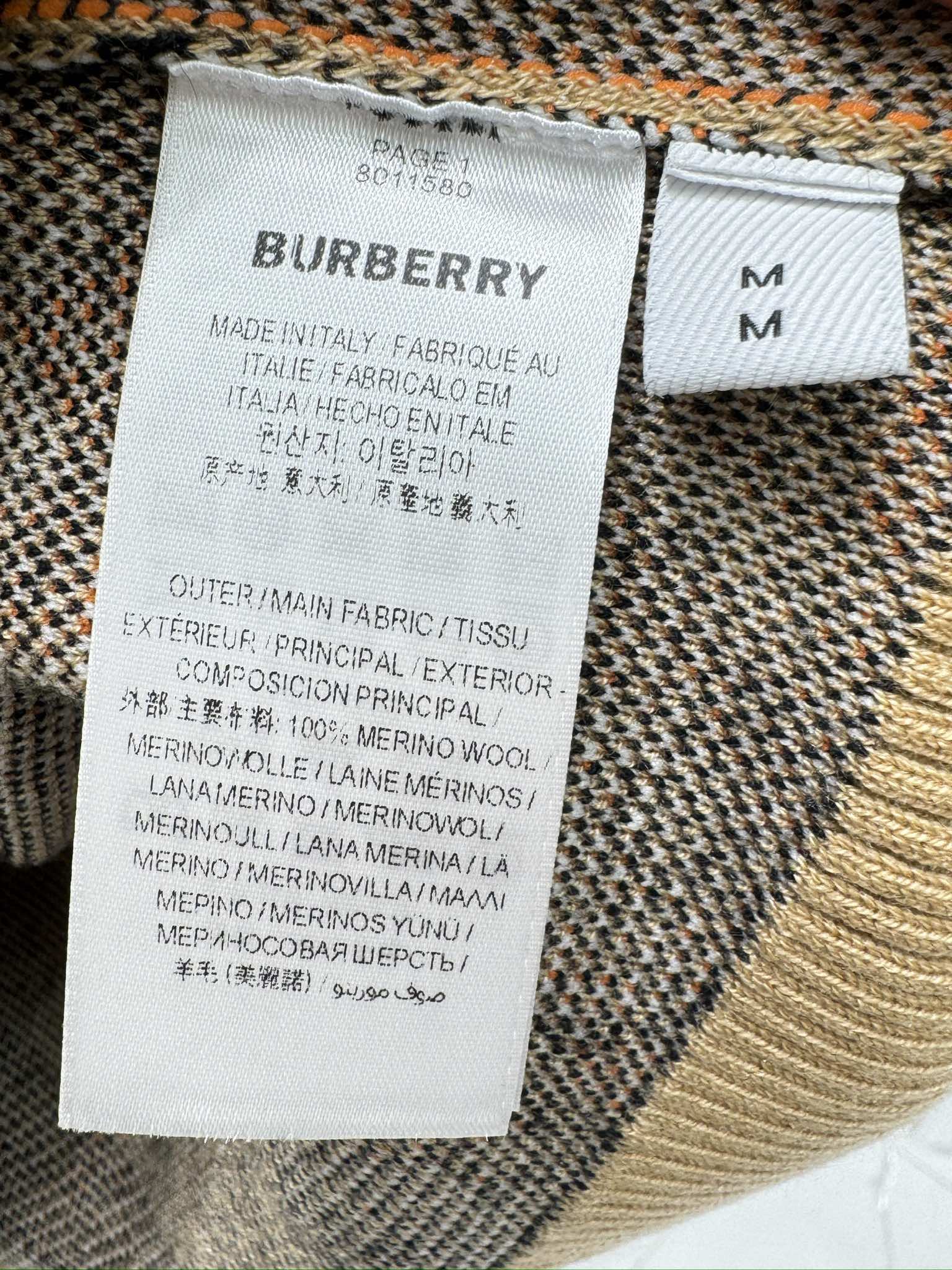 Bagsaaa Bv*b*rry Check Wool Blend Sweater Beige