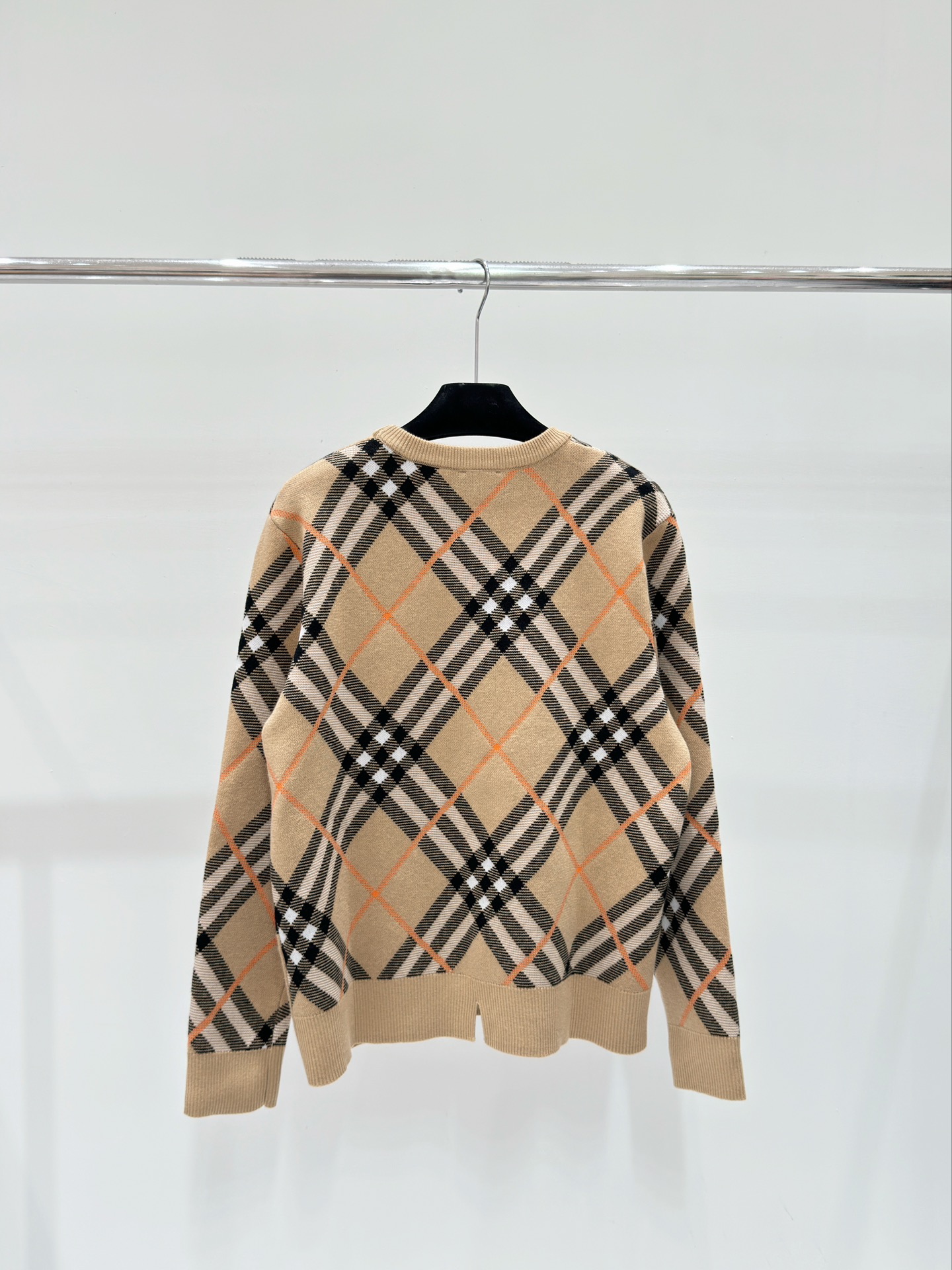 Bagsaaa Bv*b*rry Check Wool Blend Sweater Beige