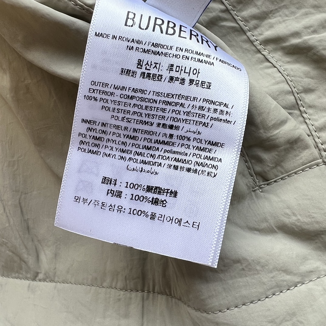 Bagsaaa Bv*b*rry Cropped Reversible Check Jacket Gray