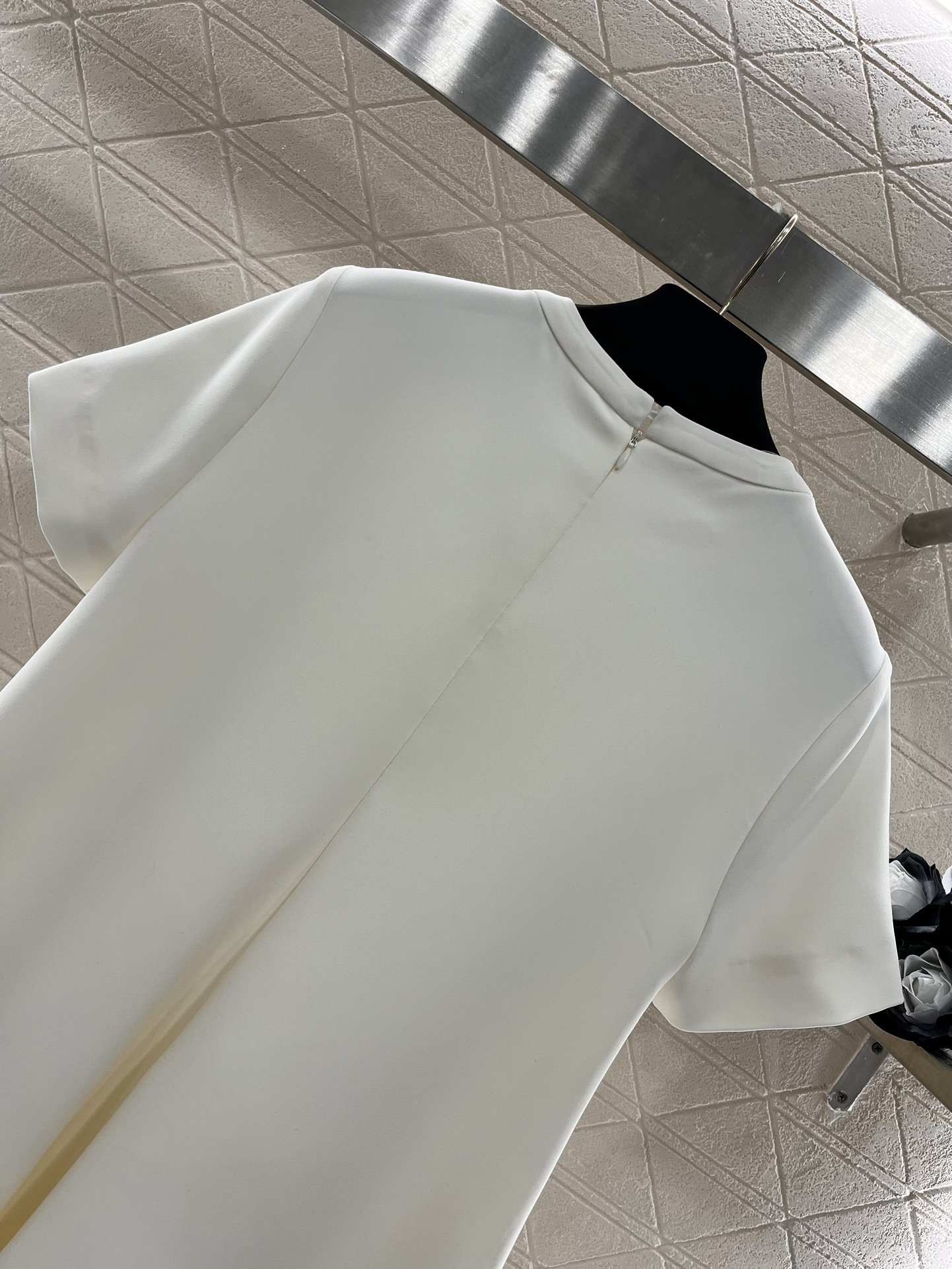 Bagsaaa Va1e*ntin0 Structured Couture Short Dress White