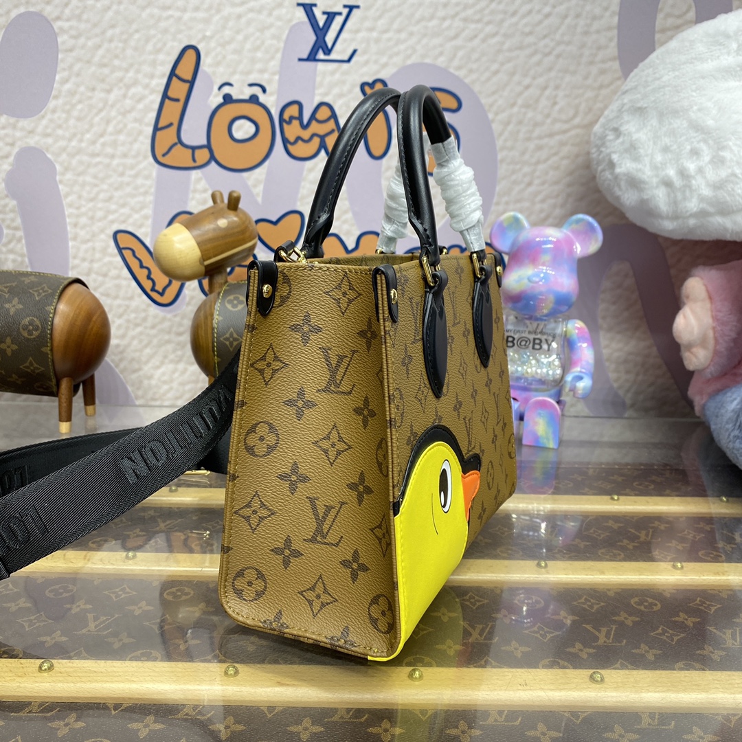 Bagsaaa L0vis Vvtt0n M47199 OnTheGo PM Tote Bag duck crafted - 25 x 19 x 11.5 cm