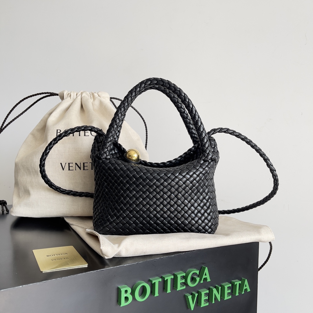 Bagsaaa B0tt*ga Ven*ta Mini Tosca Black - 20x15.5x7