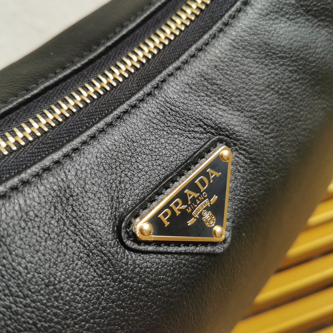 Bagsaaa Pra*a Aimèe Large Leather Shoulder Bag Black - 39x23x12 cm