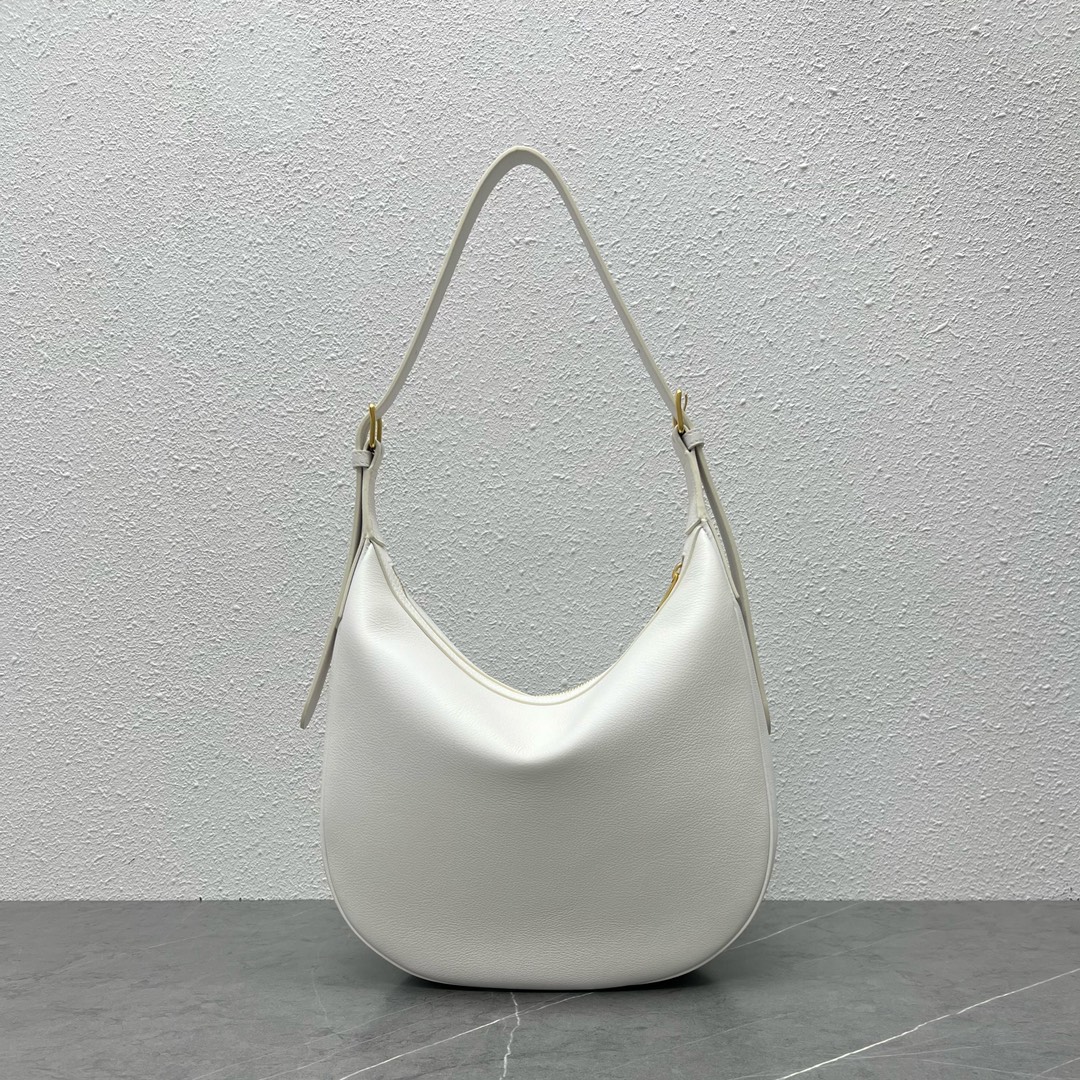 Bagsaaa Ce1i*e Medium Heloïse Bag Cuir Triomphe In S*pple Calfskin White - 30 X 28.5 X 8 CM