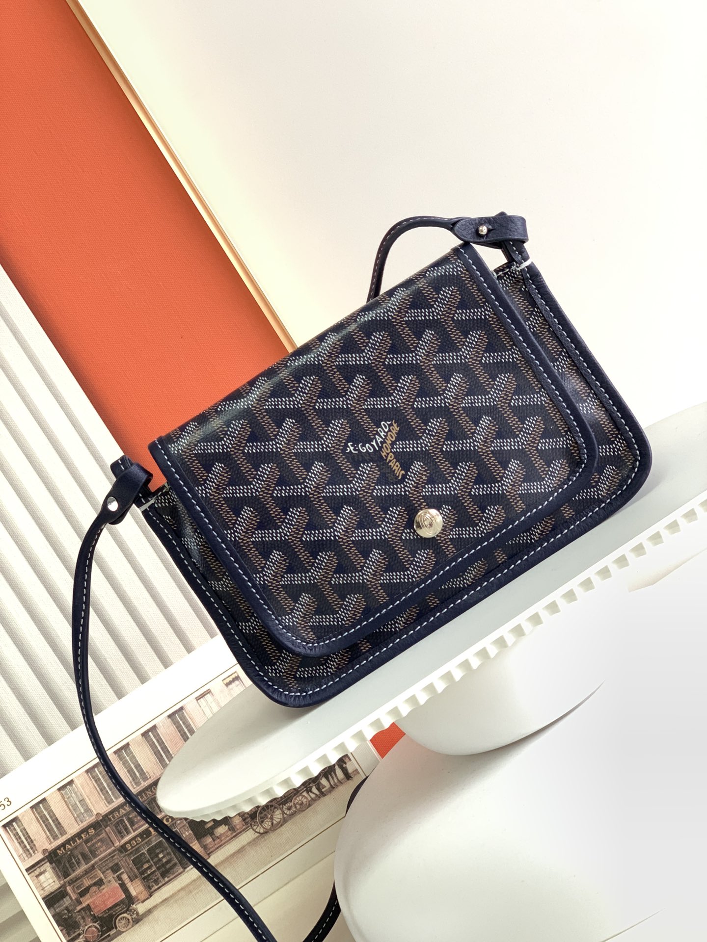 Bagsaaa G09ard Plumet Pocket Wallet Navy Blue - 14 x 2.5 x 20.5 cm