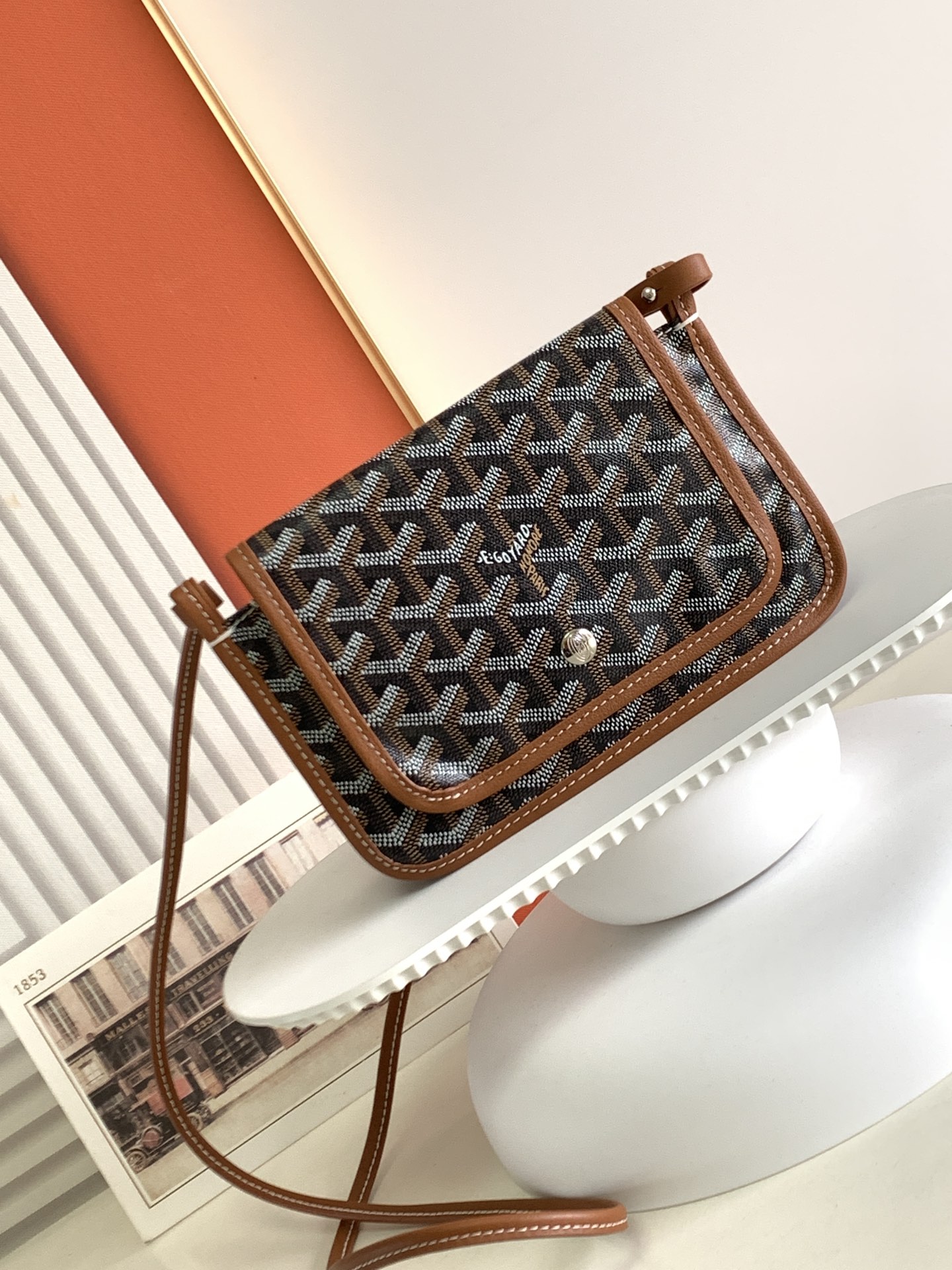 Bagsaaa G09ard Plumet Pocket Wallet Black & Tan - 14 x 2.5 x 20.5 cm