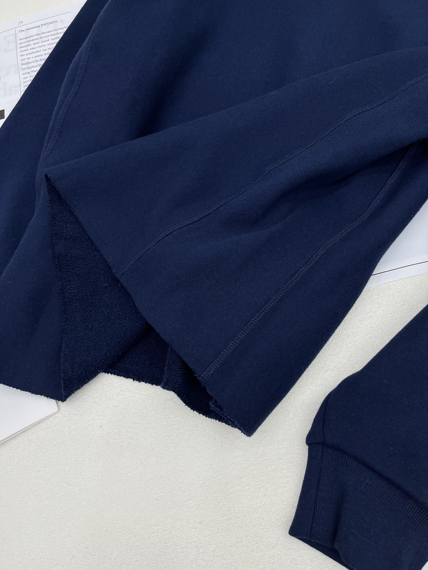 Bagsaaa Ce1i*e Paris Loose Sweatshirt In Cotton Fleece Navy