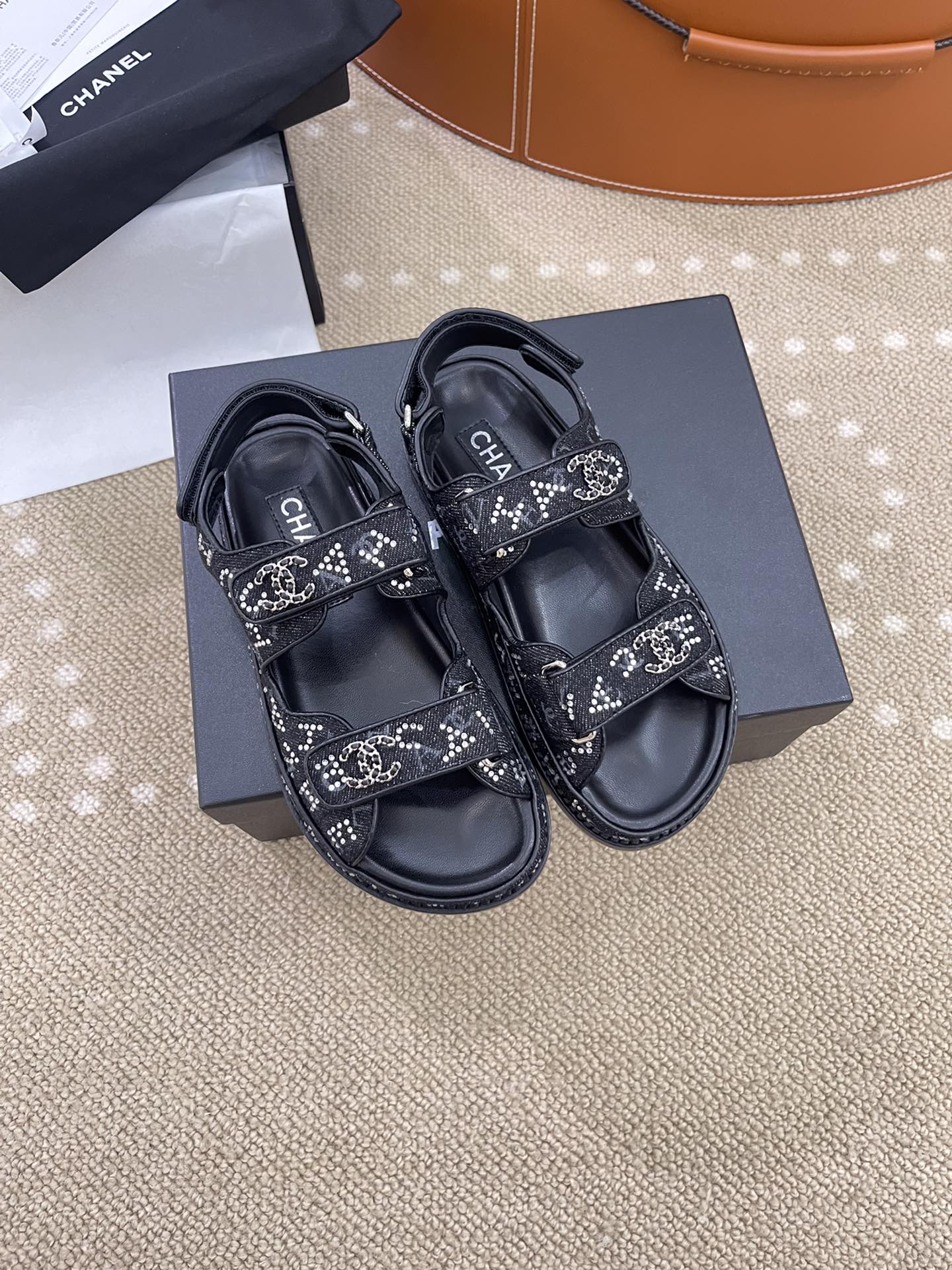 Ch**el Blingbling Sandals
