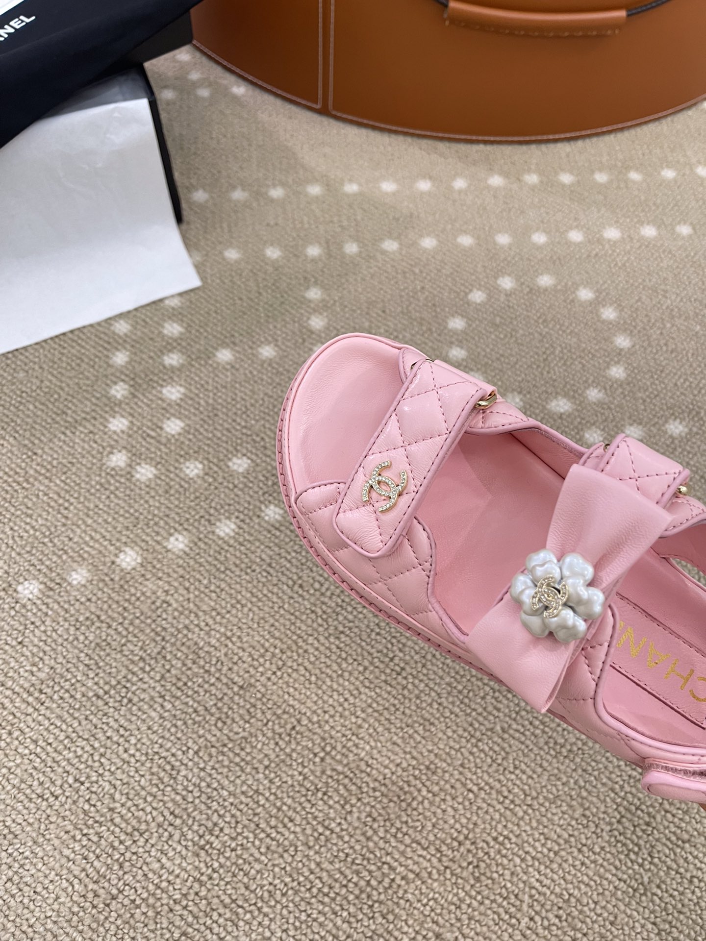 Bagsaaa Ch**el G45330 Pink Sandals
