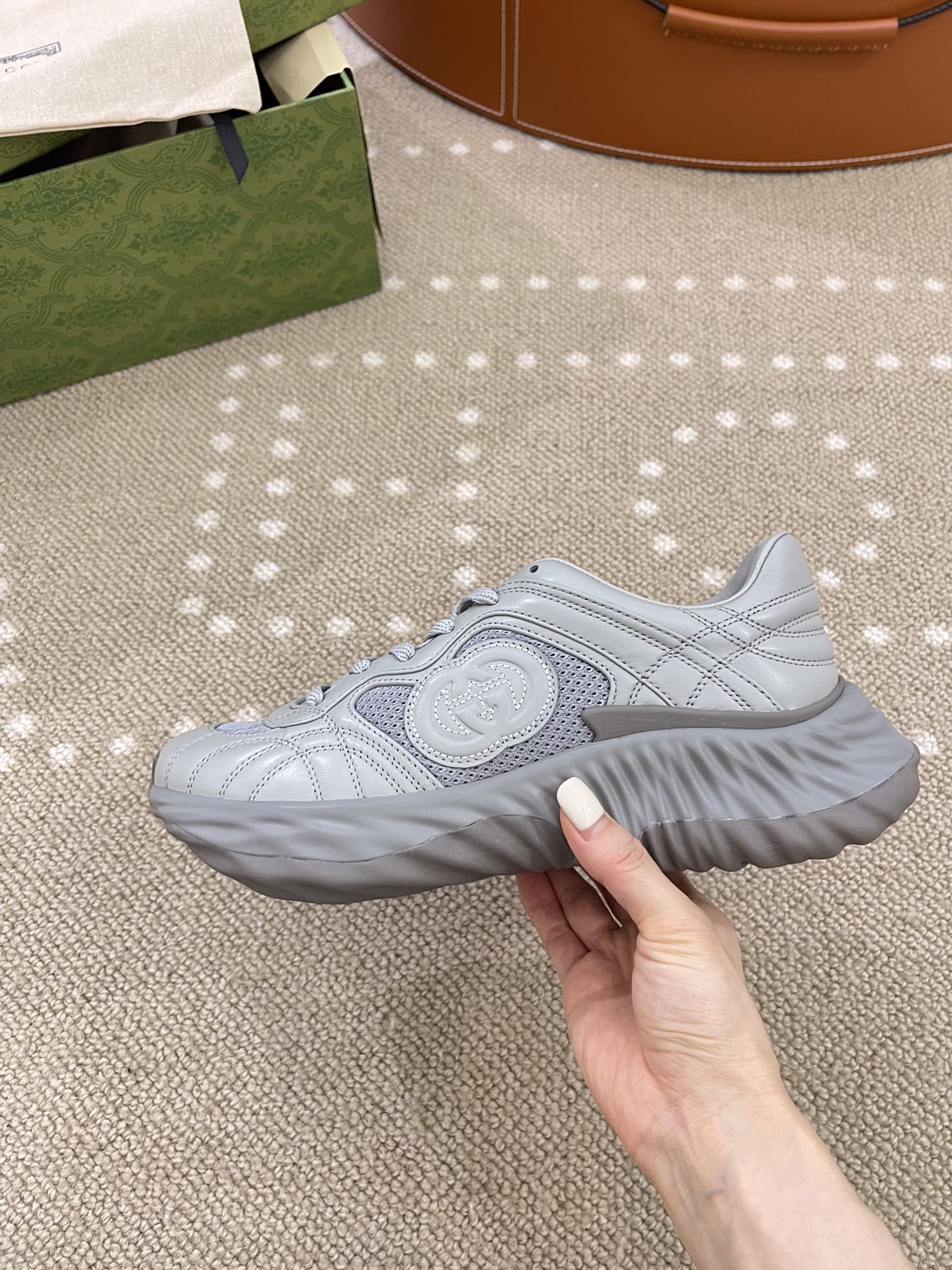 Bagsaaa Gvc*1 Ripple Trainer Grey 771471
