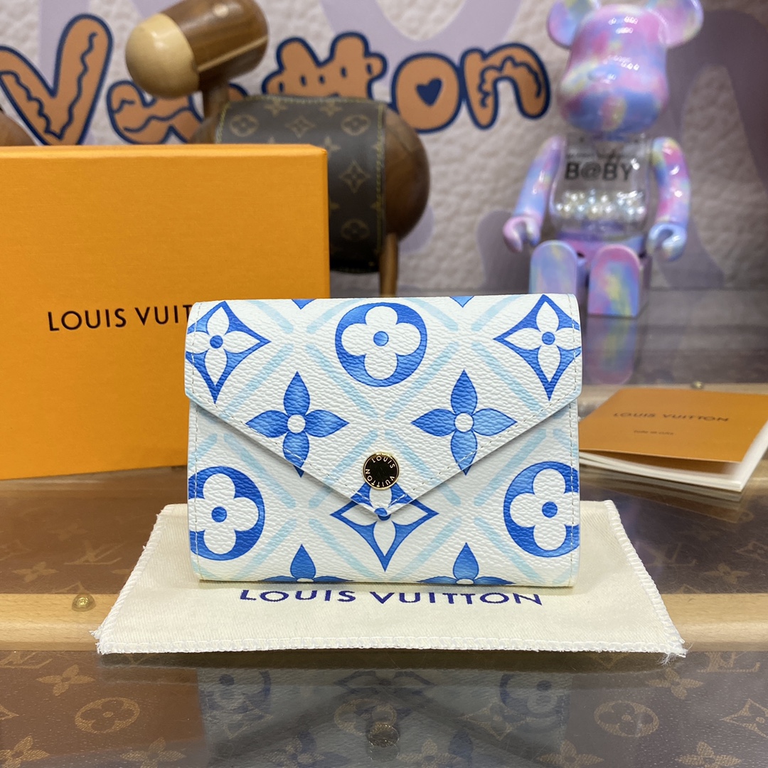 Bagsaaa L0vis Vvtt0n M83623 Victorine Wallet Lagoon blue - 12 x 9.5 x 2.5 cm
