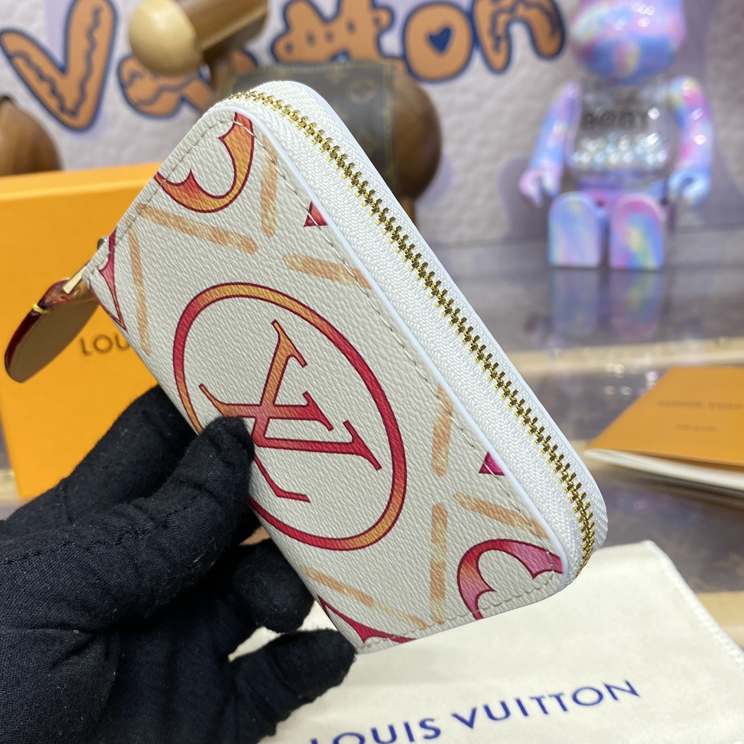 Bagsaaa L0vis Vvtt0n M83658 Zippy Coin Purse Coral - 11 x 8.5 x 2 cm