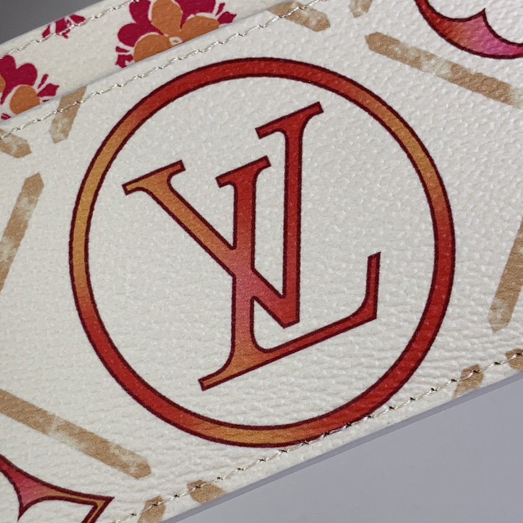 Bagsaaa L0vis Vvtt0n M83625 Card Holder Coral - 11 x 7 x 0.5 cm
