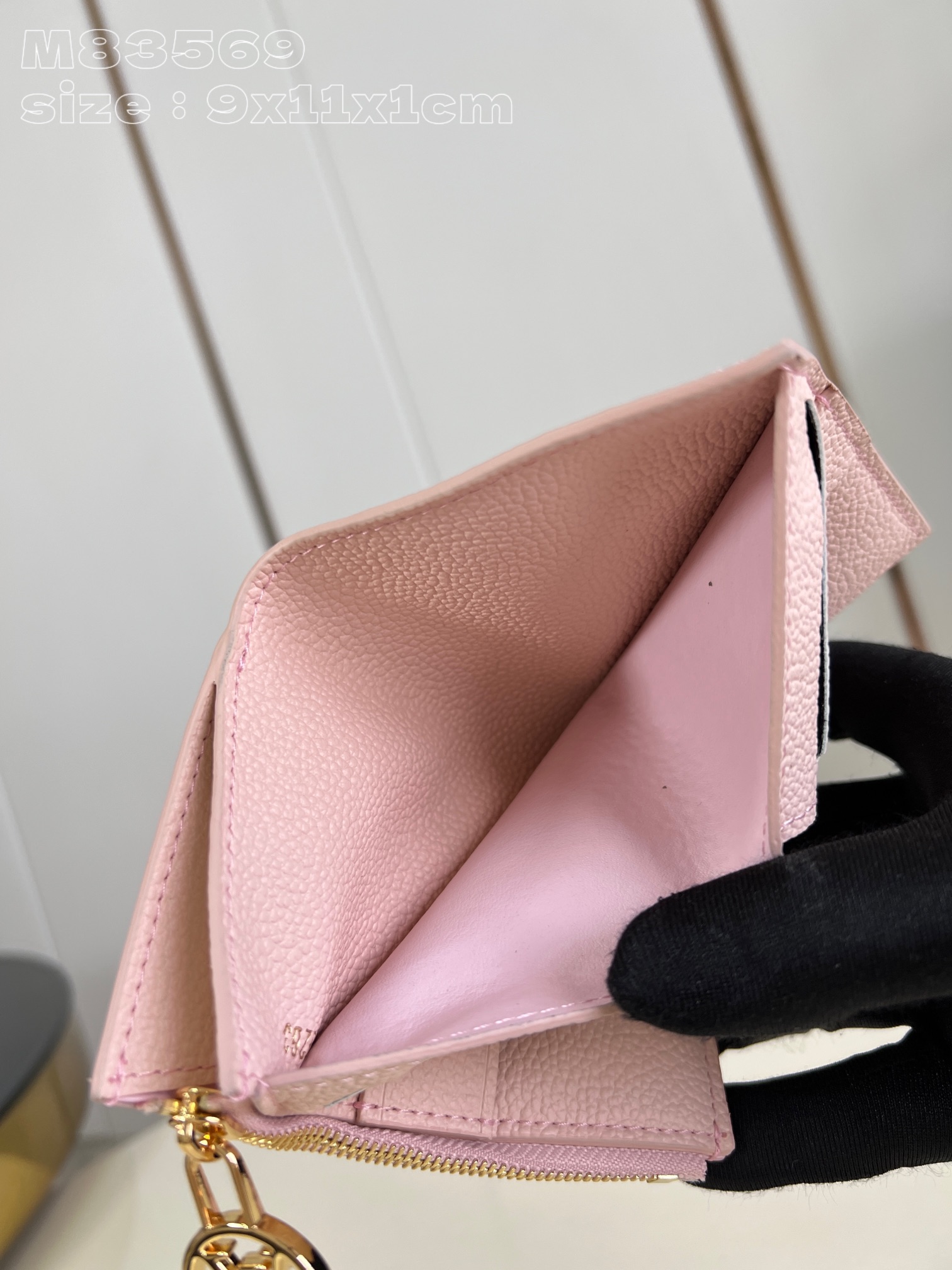 Bagsaaa L0vis Vvtt0n M83569 Lisa Wallet Light Pink - 9 x 11.5 x 1.5 cm