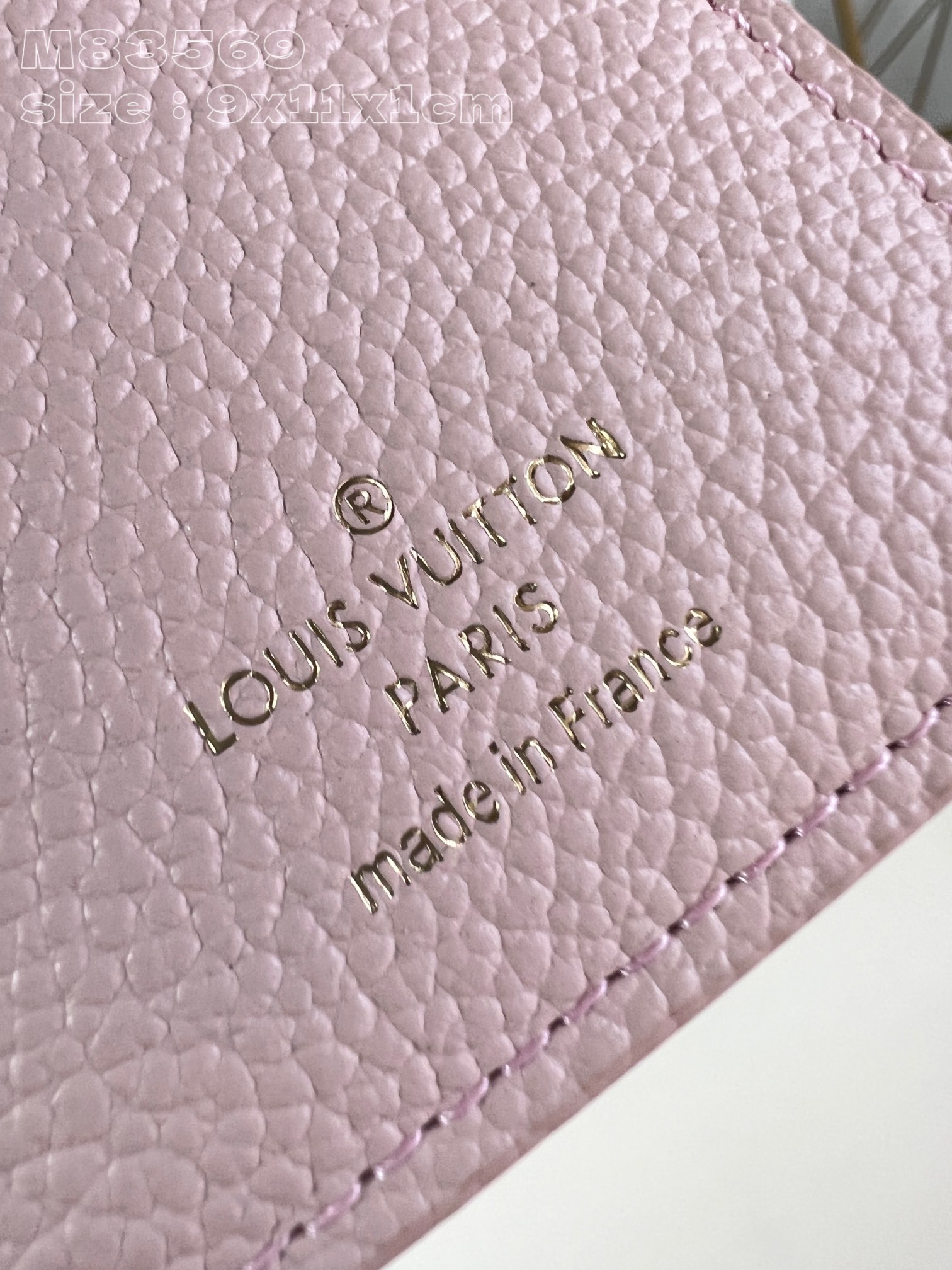 Bagsaaa L0vis Vvtt0n M83569 Lisa Wallet Light Pink - 9 x 11.5 x 1.5 cm