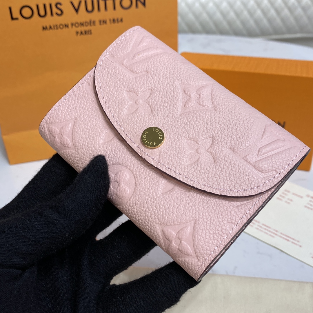 Bagsaaa L0vis Vvtt0n M81520 Rosalie Coin Purse Light Pink - 11 x 8 x 2.5 cm