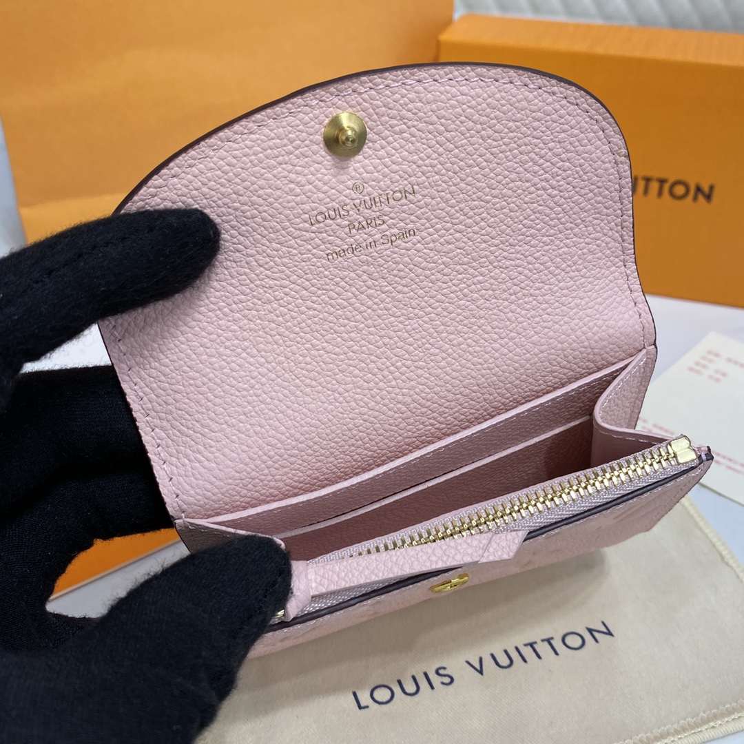 Bagsaaa L0vis Vvtt0n M81520 Rosalie Coin Purse Light Pink - 11 x 8 x 2.5 cm