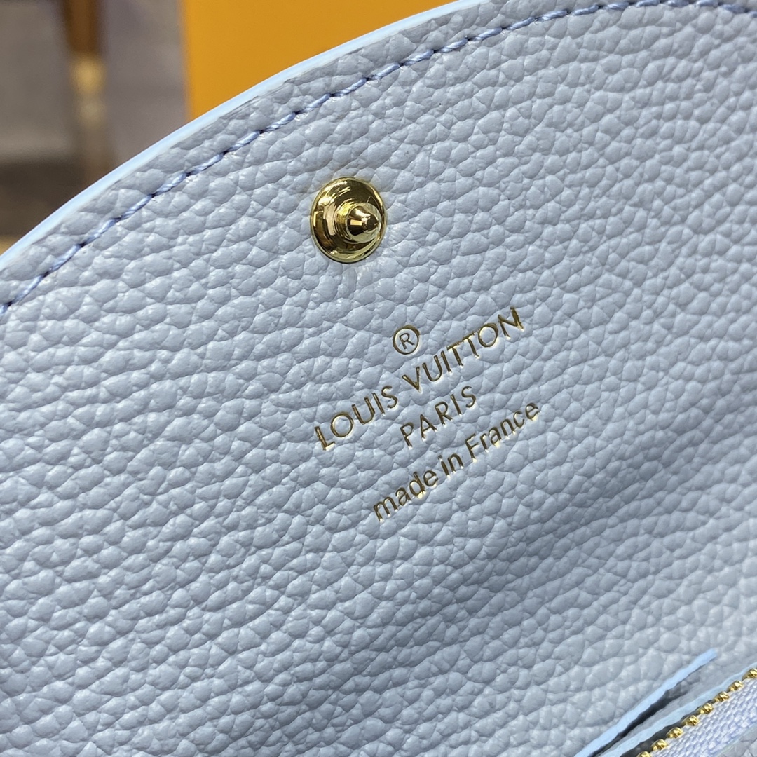 Bagsaaa L0vis Vvtt0n M83231 Rosalie Coin Purse Light Blue - 11 x 8 x 2.5 cm