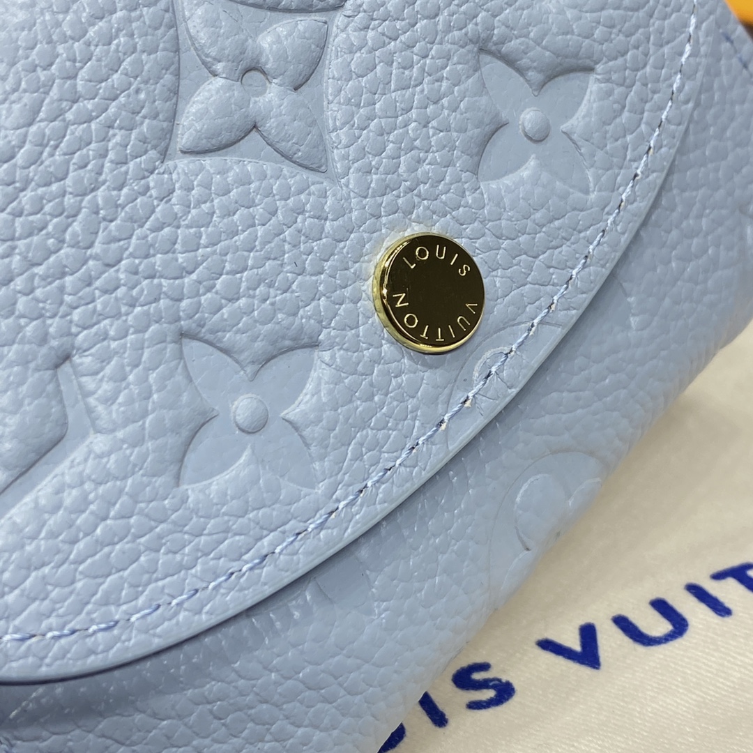 Bagsaaa L0vis Vvtt0n M83231 Rosalie Coin Purse Light Blue - 11 x 8 x 2.5 cm