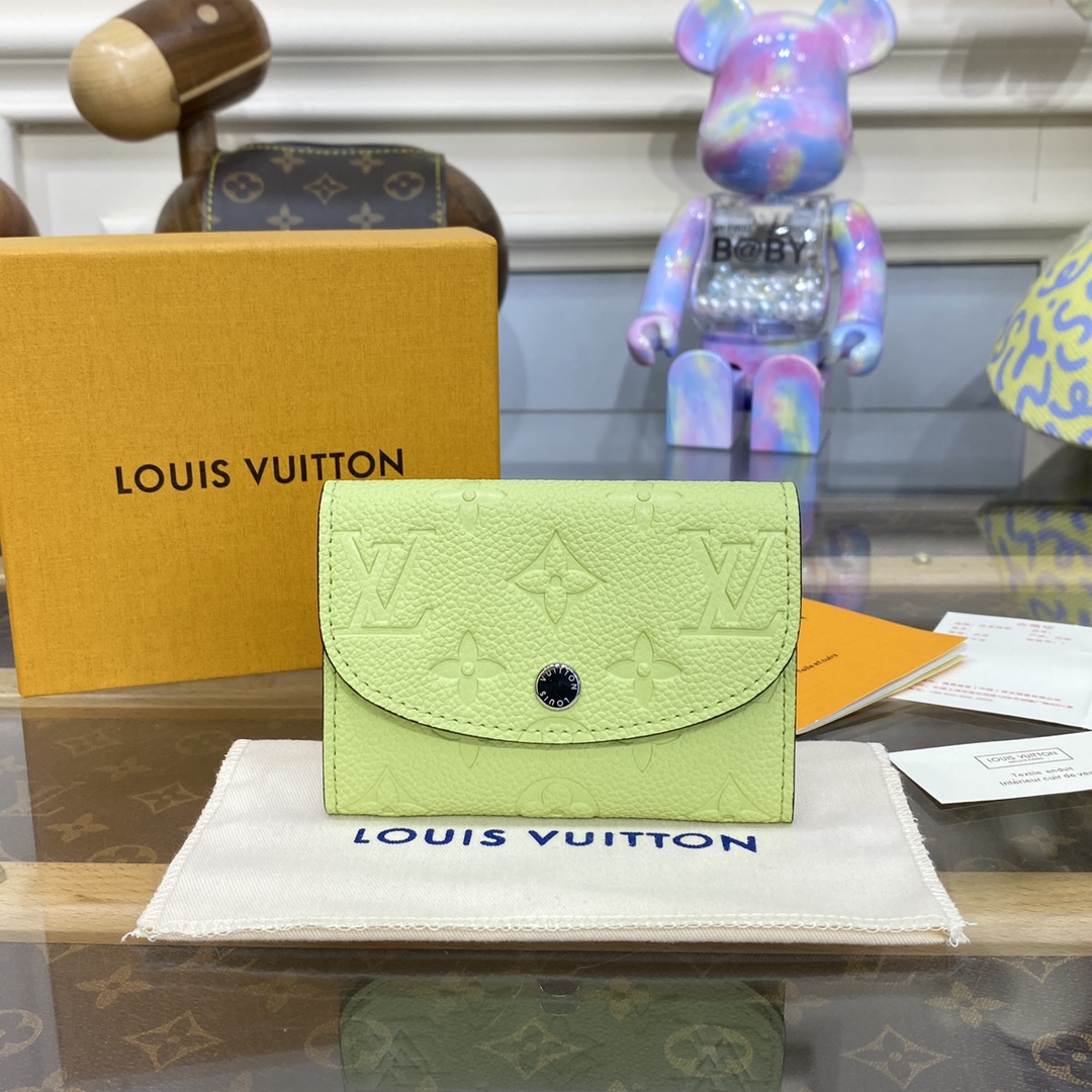 Bagsaaa L0vis Vvtt0n M82392 Rosalie Coin Purse Green - 11 x 8 x 2.5 cm