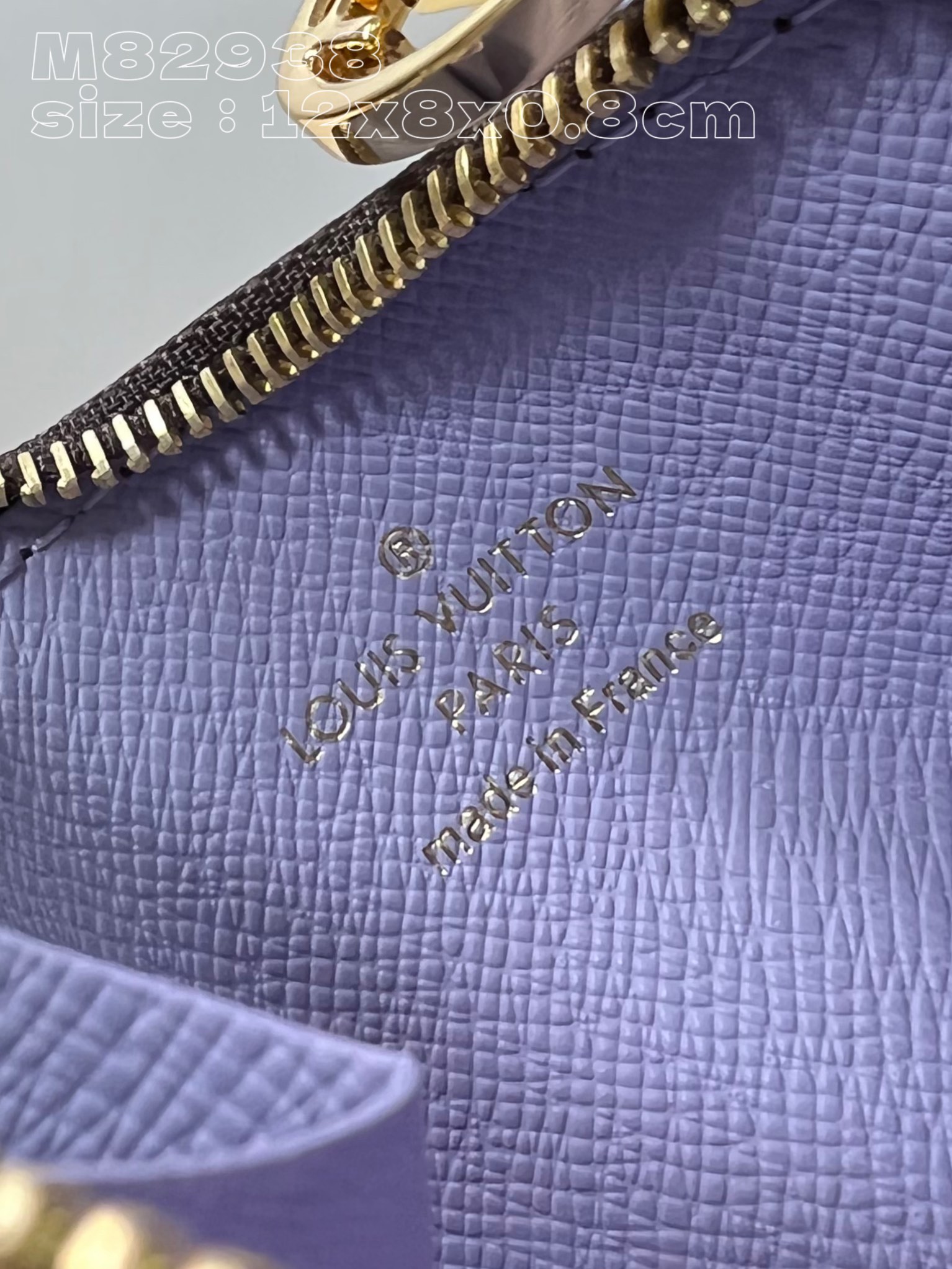 Bagsaaa L0vis Vvtt0n M82938 Romy Card Holder Purple - 12 x 8 x 0.8 cm