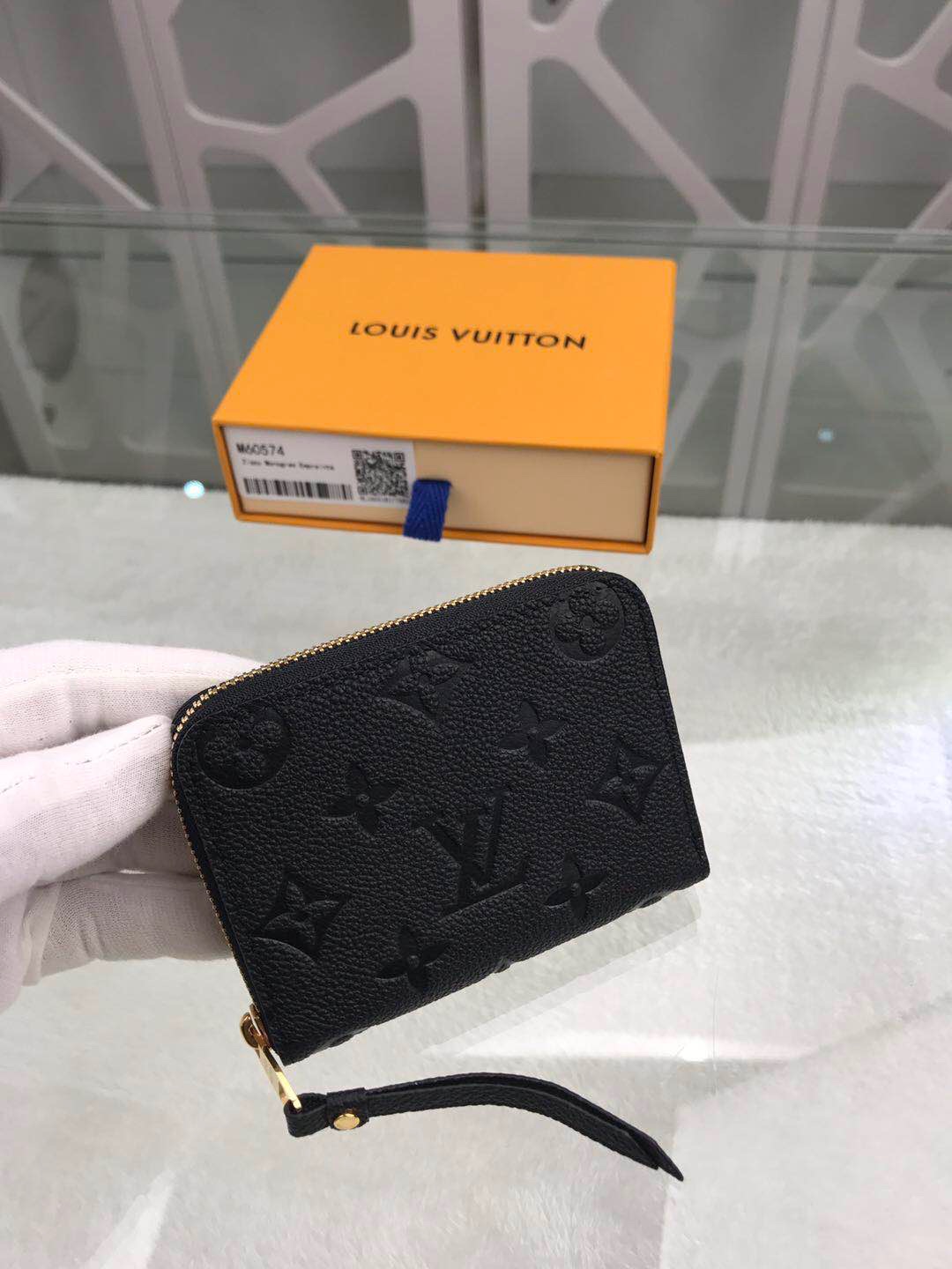 Bagsaaa L0vis Vvtt0n M60574 Zippy Coin Purse Black - 11 x 8.5 x 2 cm
