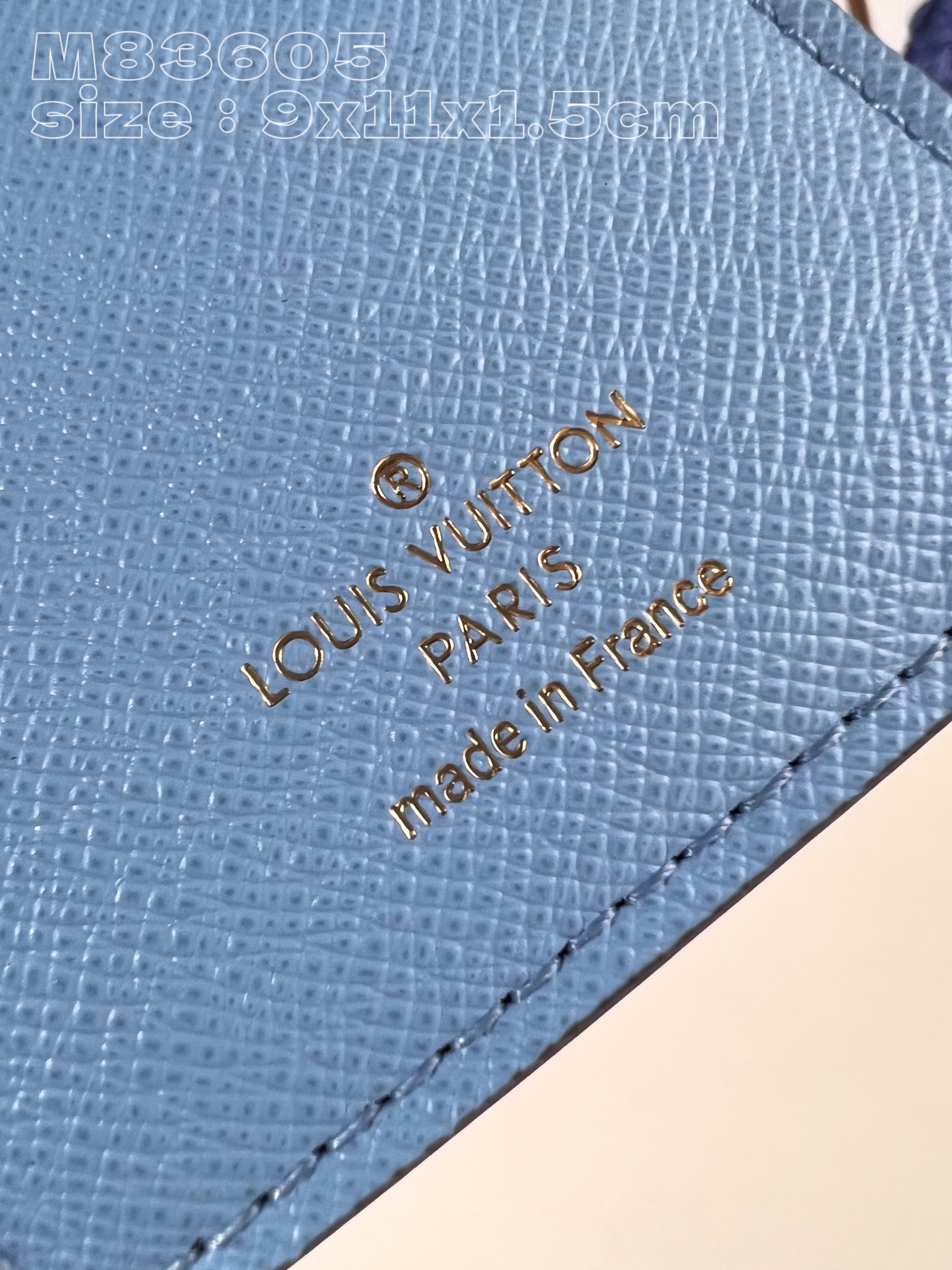 Bagsaaa L0vis Vvtt0n M83605 Lisa Wallet Blue Inside - 9 x 11.5 x 1.5 cm