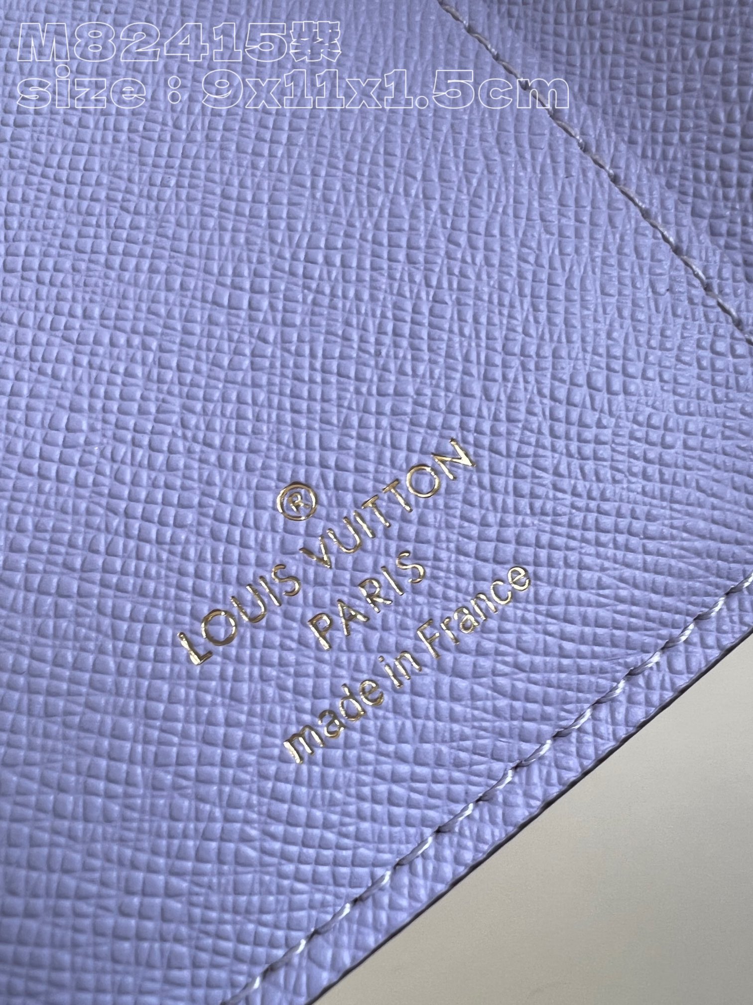 Bagsaaa L0vis Vvtt0n M82415 Lisa Wallet Purple Inside - 9 x 11.5 x 1.5 cm