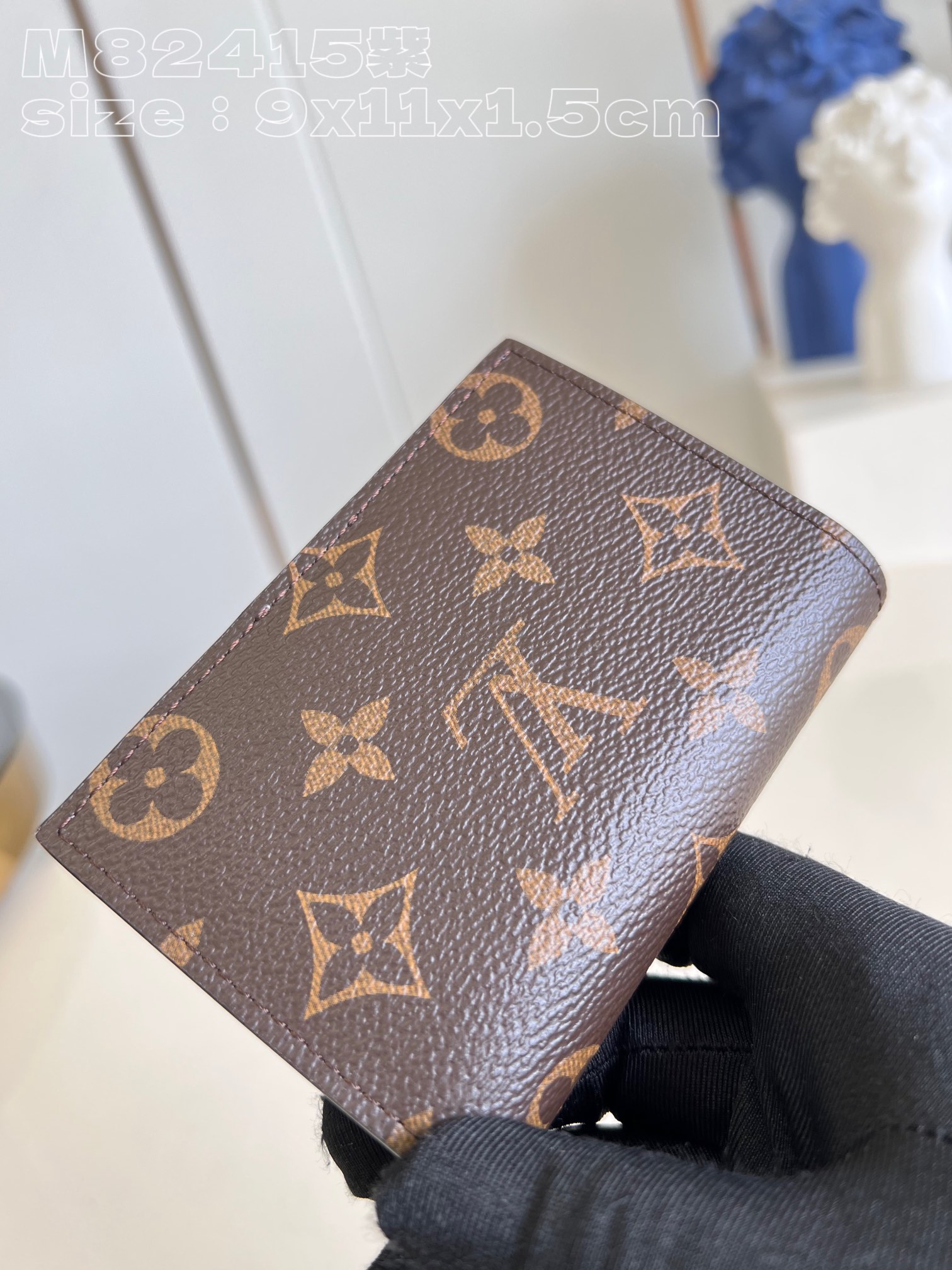 Bagsaaa L0vis Vvtt0n M82415 Lisa Wallet Purple Inside - 9 x 11.5 x 1.5 cm
